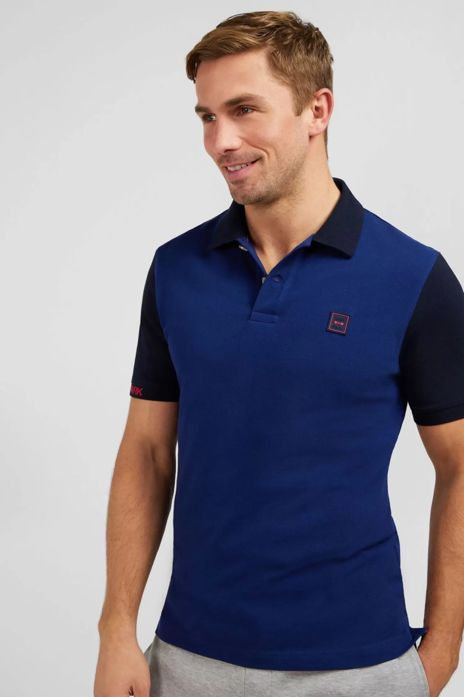 Eden Park Polo Colorblock Bleu A Manches Courtes-Homme Polos