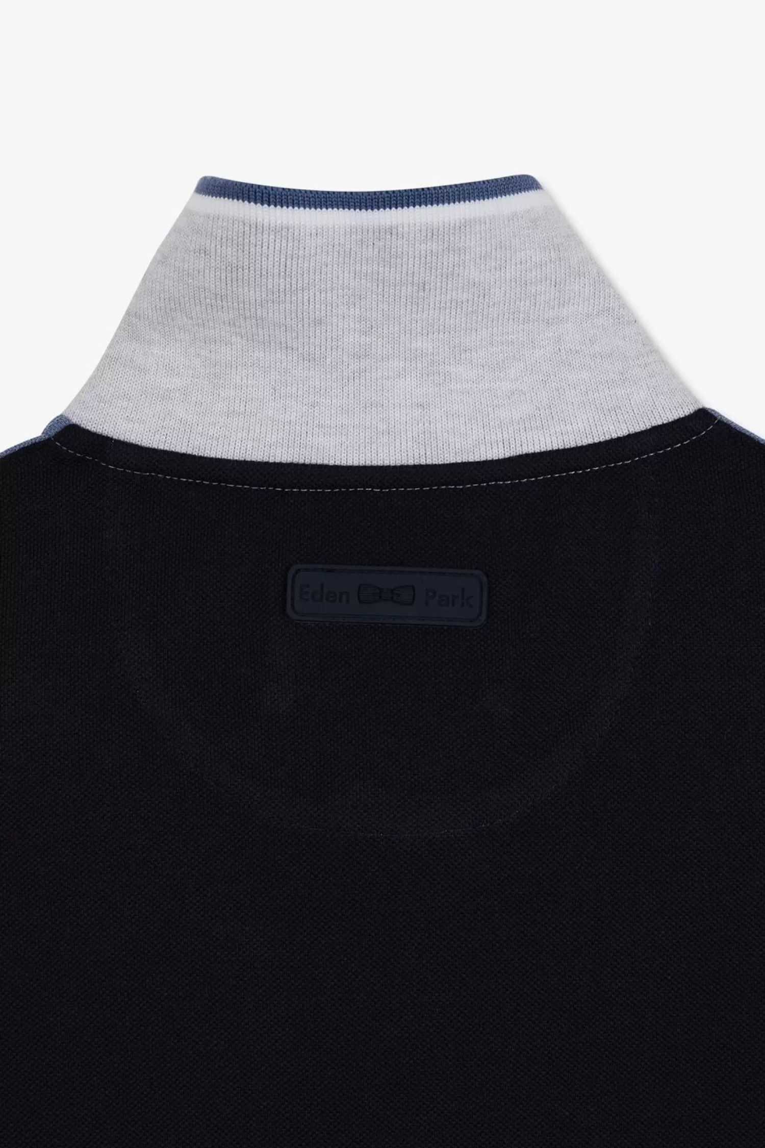 polo_colorblock_bleu_a_manches_courtes_8.webp Eden Park Polo Colorblock Bleu A Manches Courtes-Homme Polos