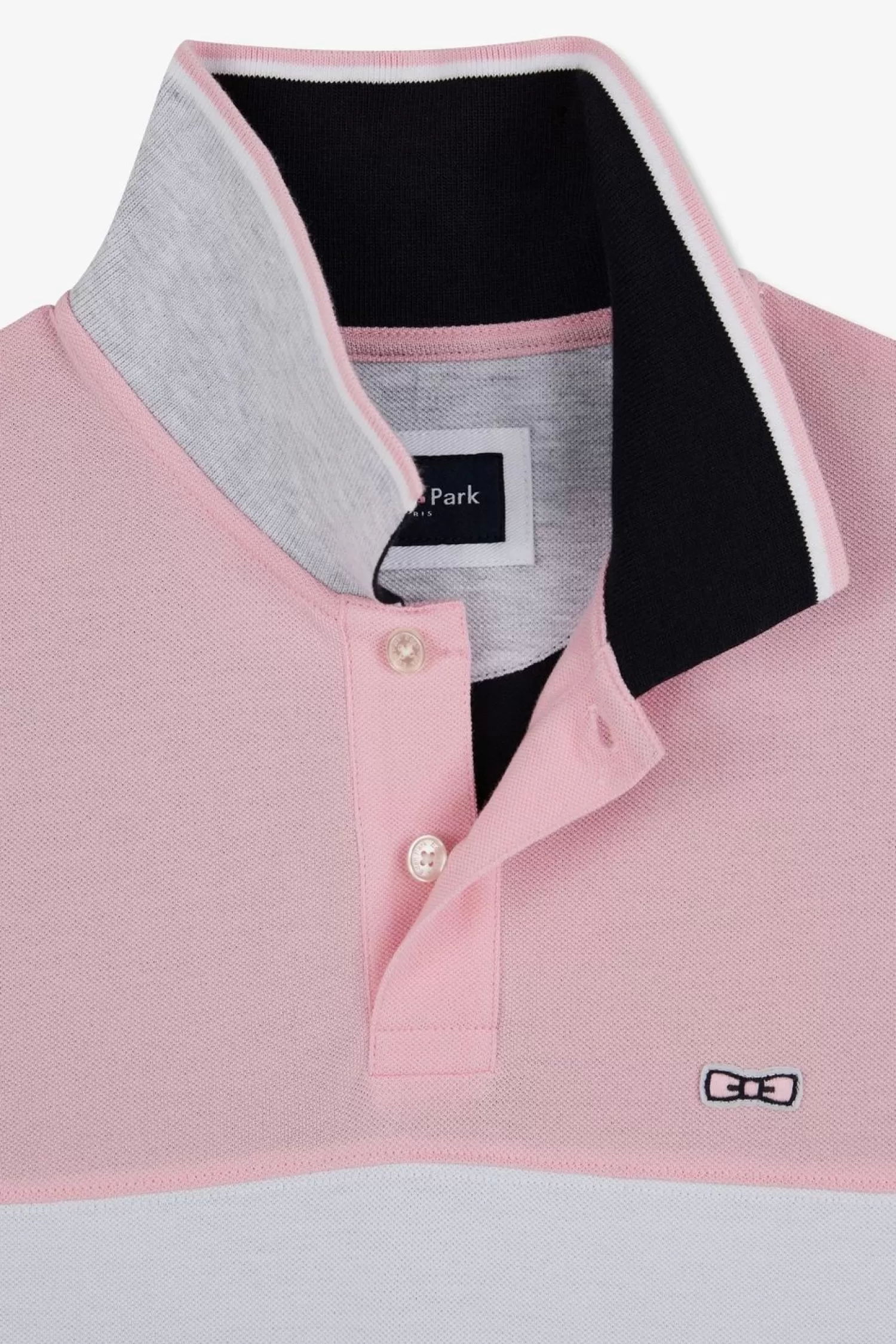 Eden Park Polo Colorblock Rose A Manches Courtes-Homme Polos