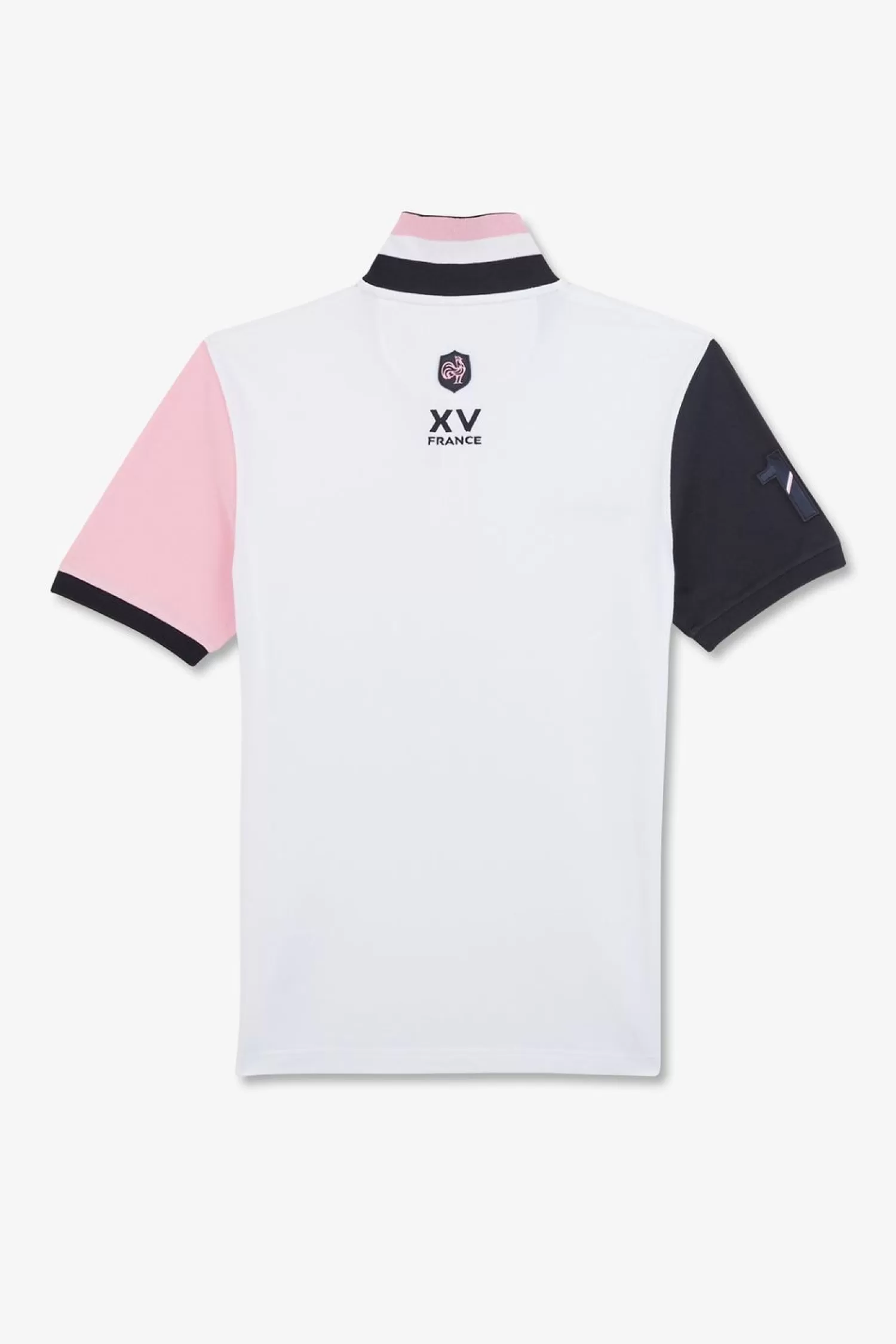 polo_colorblock_rose_en_coton_pique_a_broderie_xv_de_france_3.webp Eden Park Polo Colorblock Rose En Coton Pique A Broderie Xv De France-Homme Polos