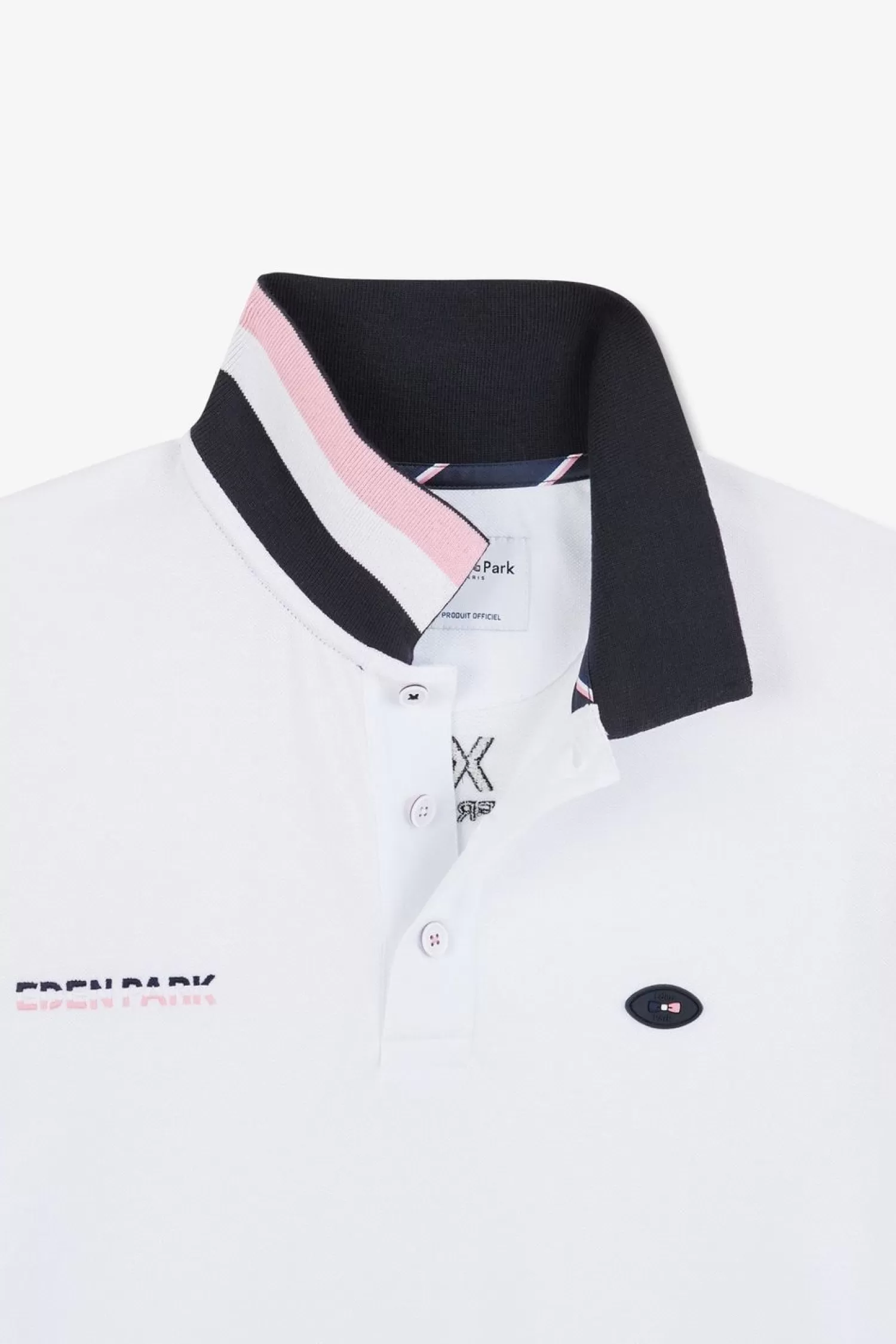 polo_colorblock_rose_en_coton_pique_a_broderie_xv_de_france_6.webp Eden Park Polo Colorblock Rose En Coton Pique A Broderie Xv De France-Homme Polos
