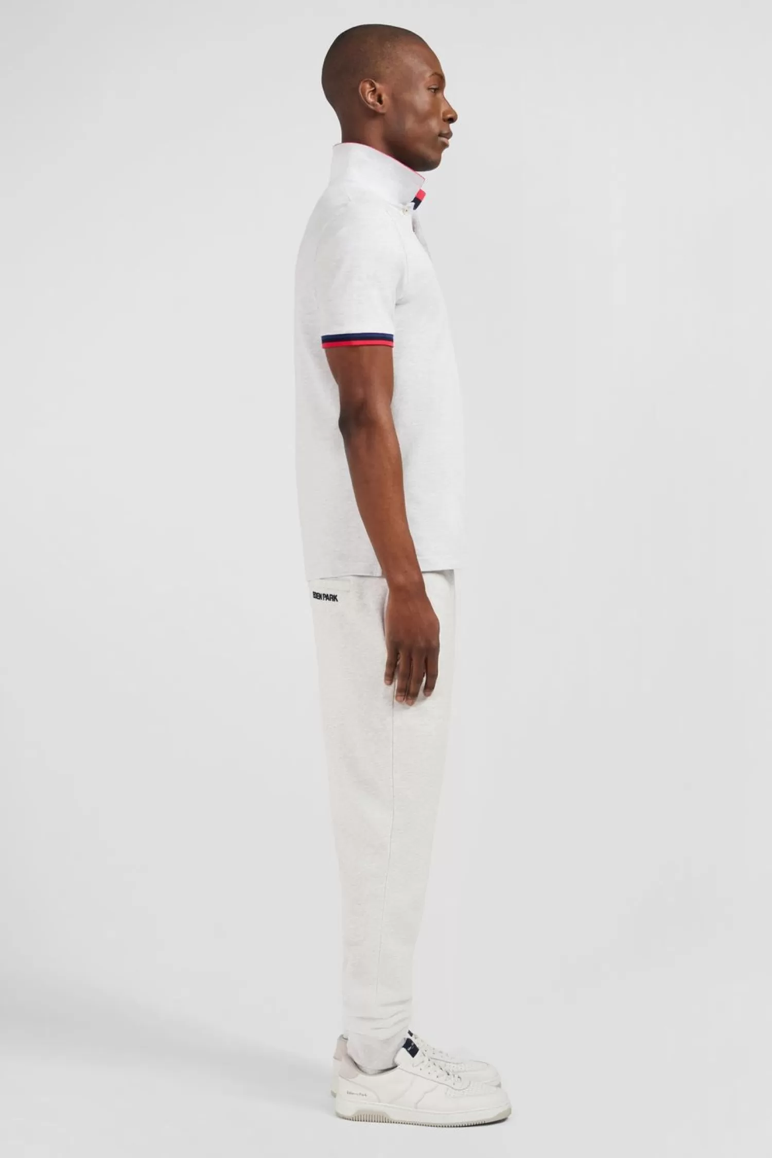 polo_gris_a_details_tricolores_4.webp Eden Park Polo Gris A Details Tricolores-Homme Polos
