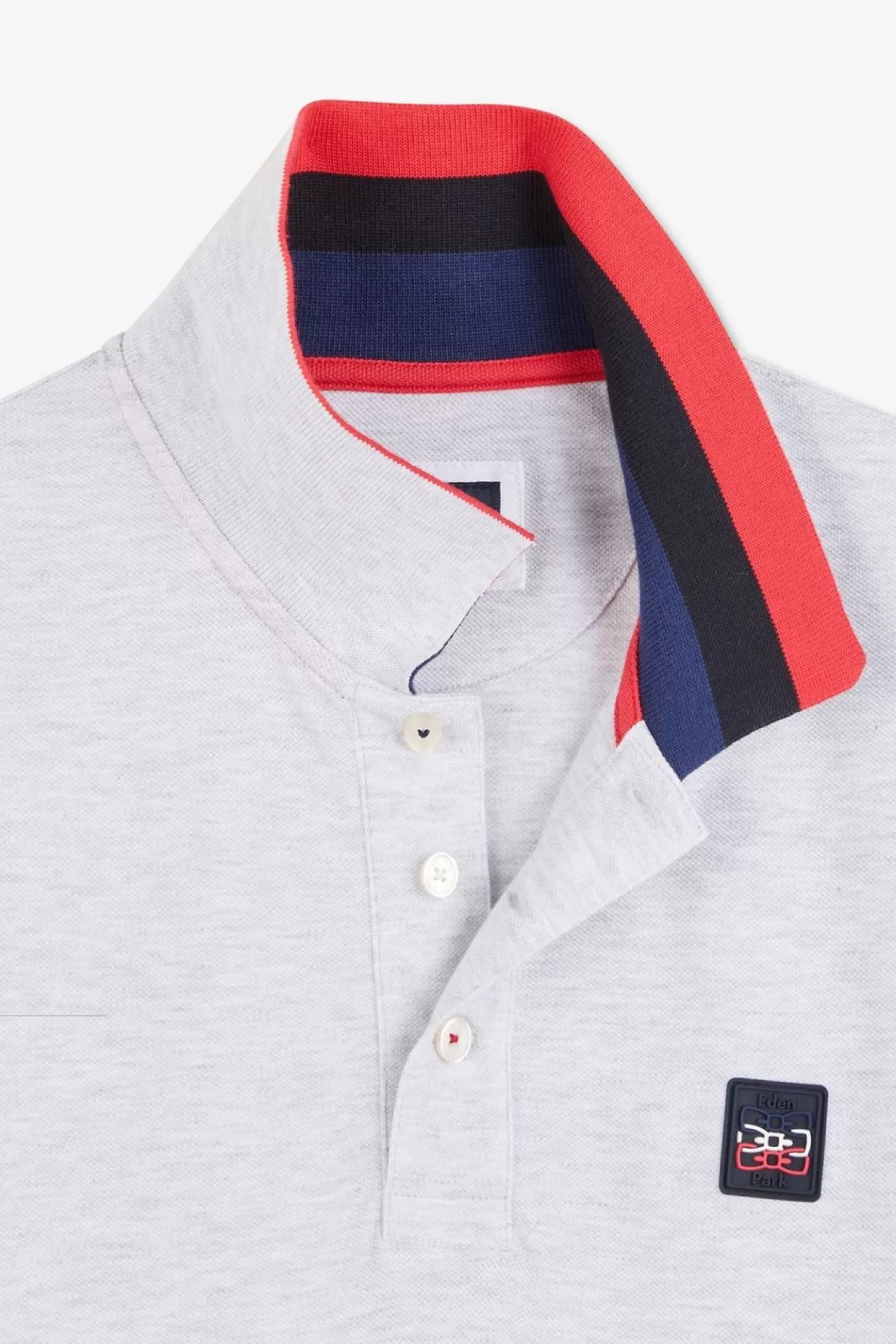 polo_gris_a_details_tricolores_6.webp Eden Park Polo Gris A Details Tricolores-Homme Polos