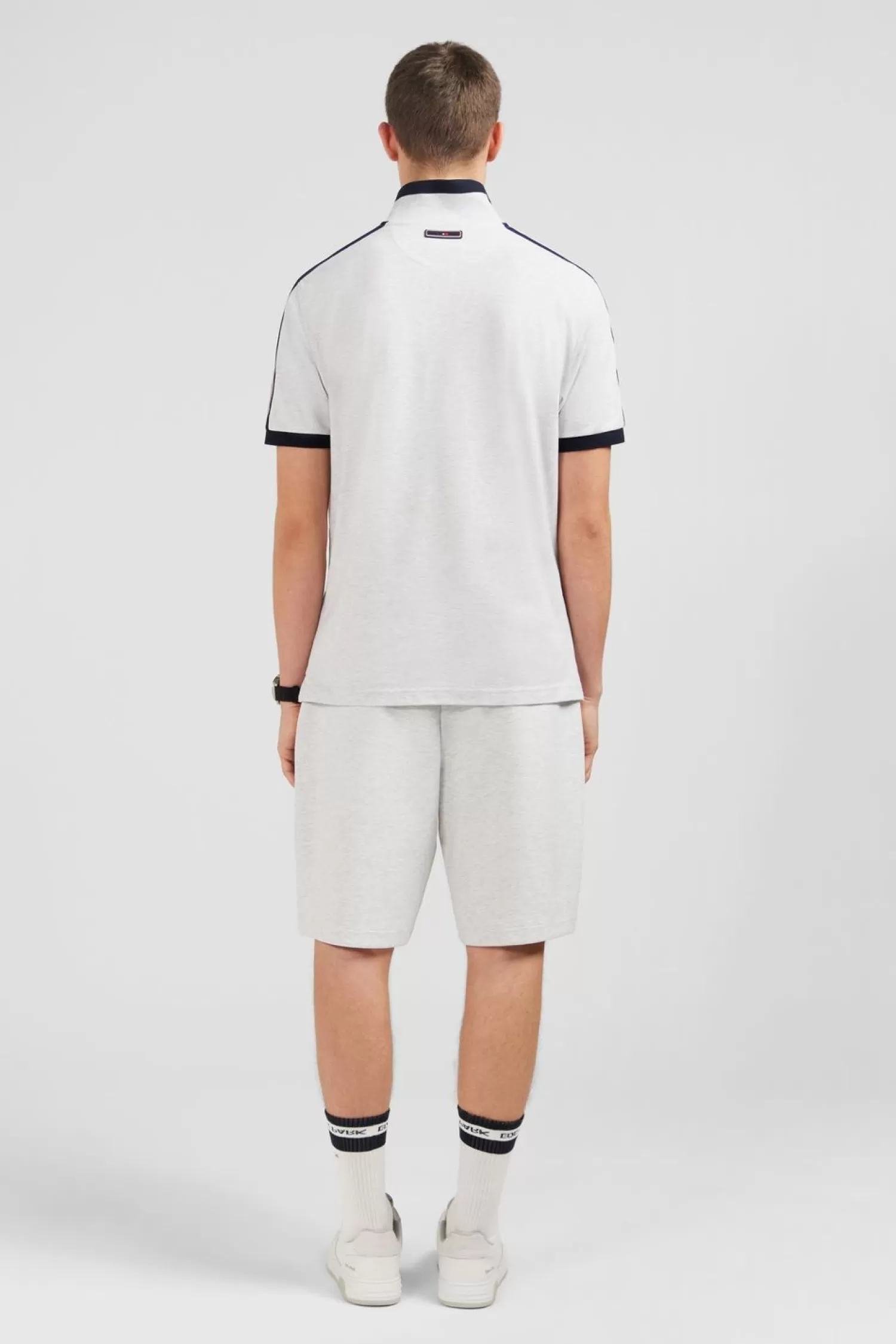 polo_gris_chine_manches_courtes_5.webp Eden Park Polo Gris Chine Manches Courtes-Homme Polos