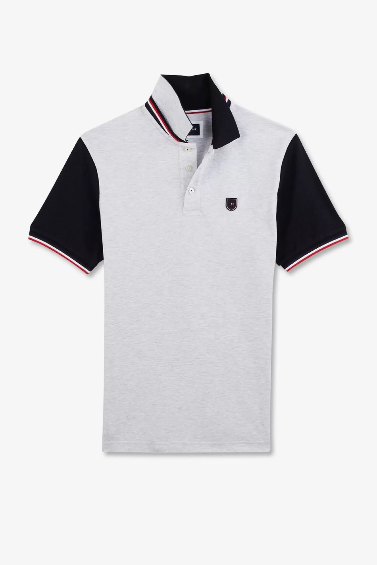 Eden Park Polo Gris Colorblock Manches Courtes-Homme Polos