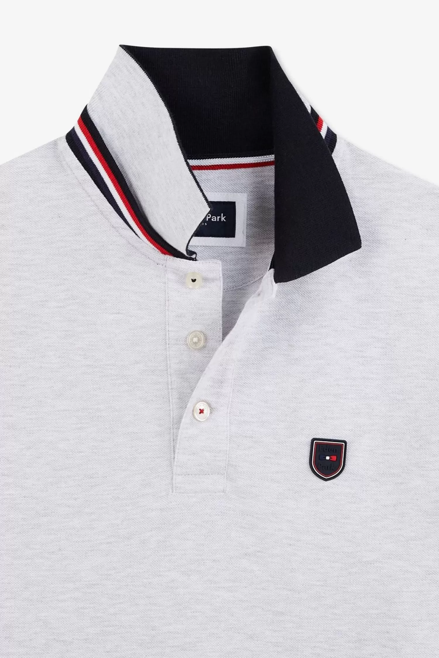 Eden Park Polo Gris Colorblock Manches Courtes-Homme Polos