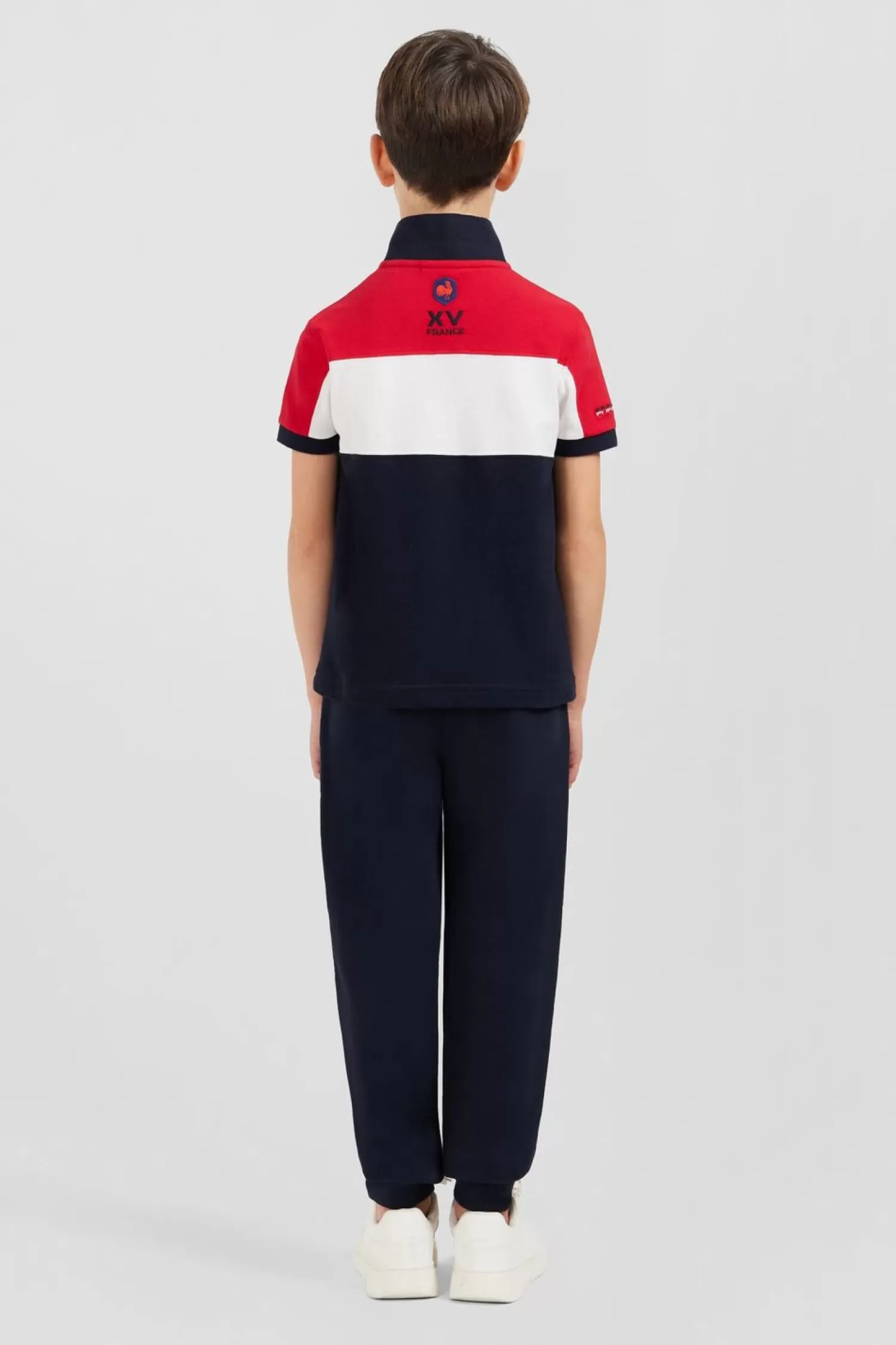 polo_manches_courtes_tricolore_xv_de_france_en_pique_coton_5.webp Eden Park Polo Manches Courtes Tricolore Xv De France En Pique Coton-Enfant Enfant