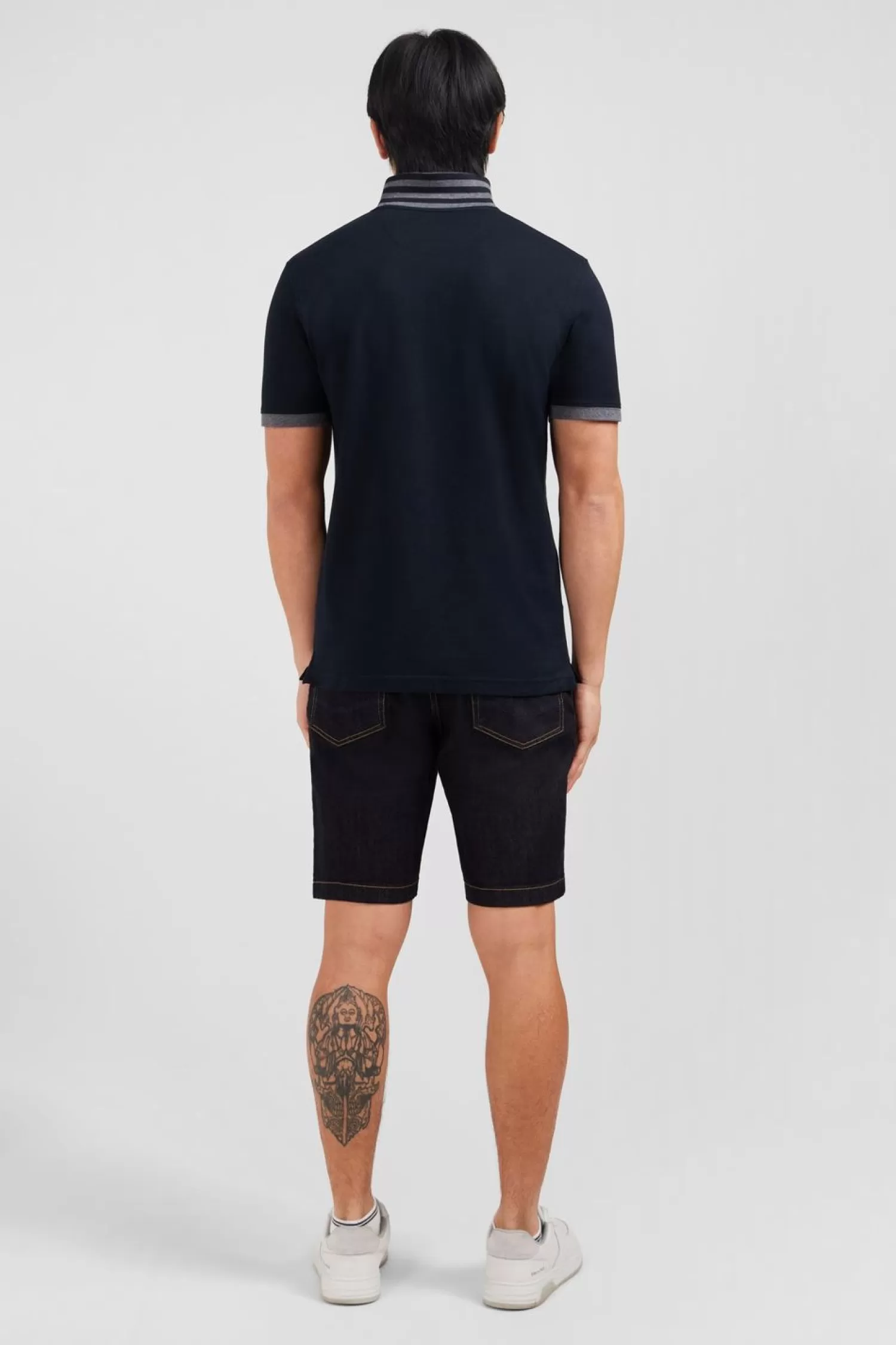 polo_noir_en_coton_pima_avec_details_contrastes_2.webp Eden Park Polo Noir En Coton Pima Avec Details Contrastes-Homme Polos