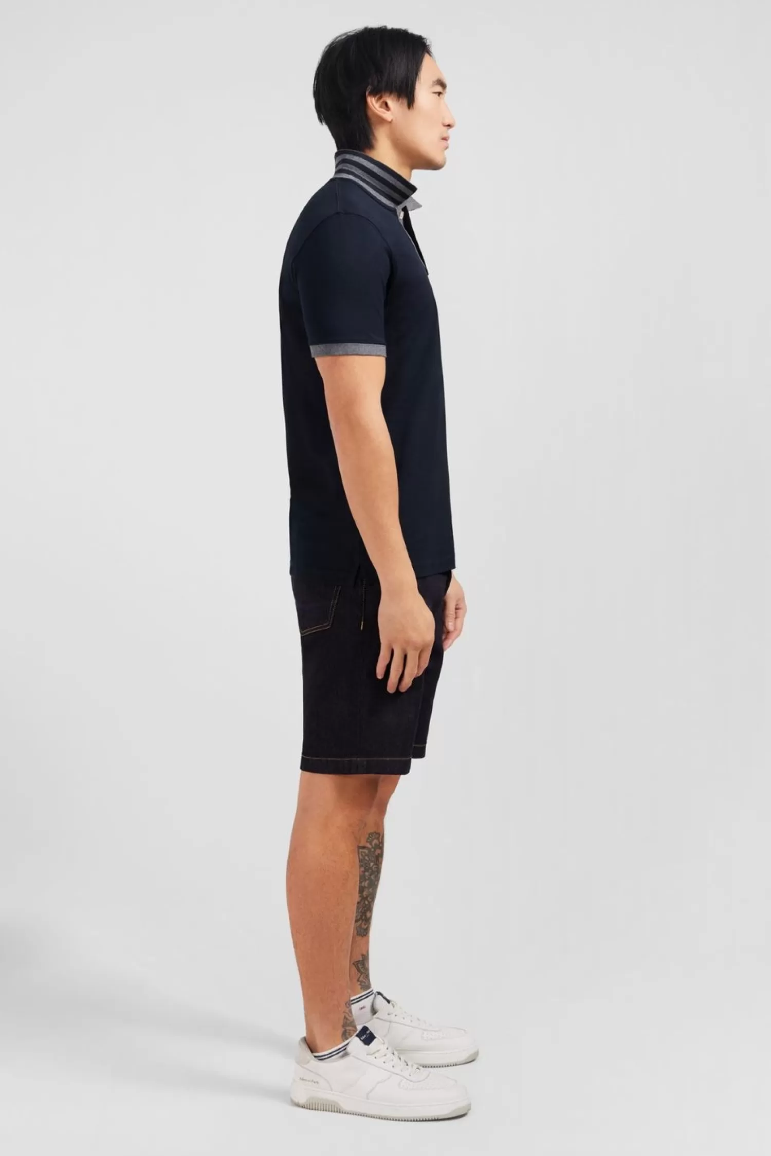 polo_noir_en_coton_pima_avec_details_contrastes_5.webp Eden Park Polo Noir En Coton Pima Avec Details Contrastes-Homme Polos