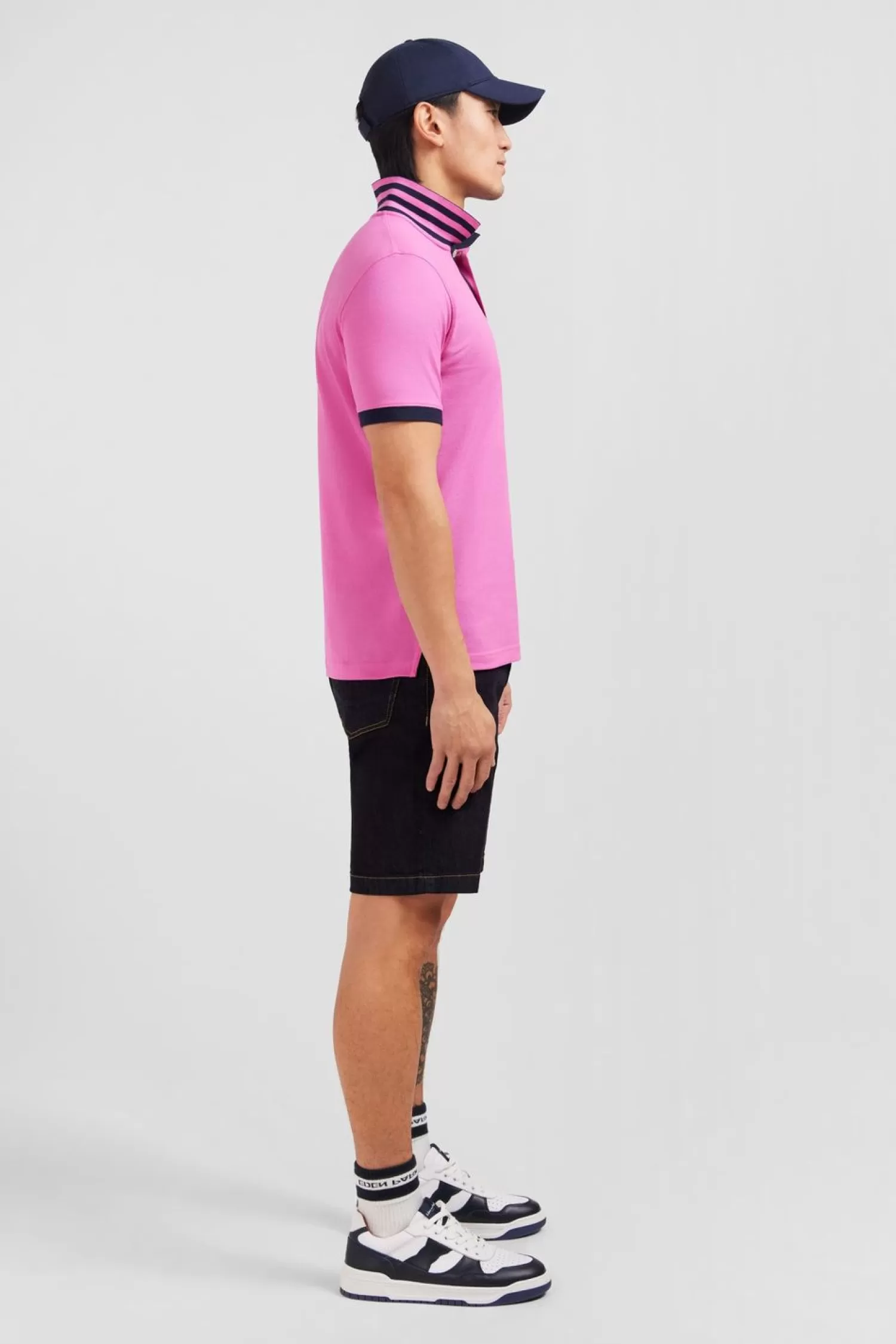 polo_rose_manches_courtes_2.webp Eden Park Polo Rose Manches Courtes-Homme Polos