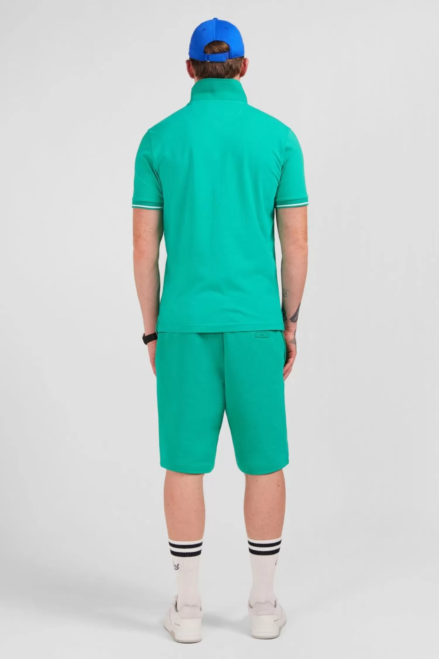 polo_vert_a_manches_courtes_4.webp Eden Park Polo Vert A Manches Courtes-Homme Polos