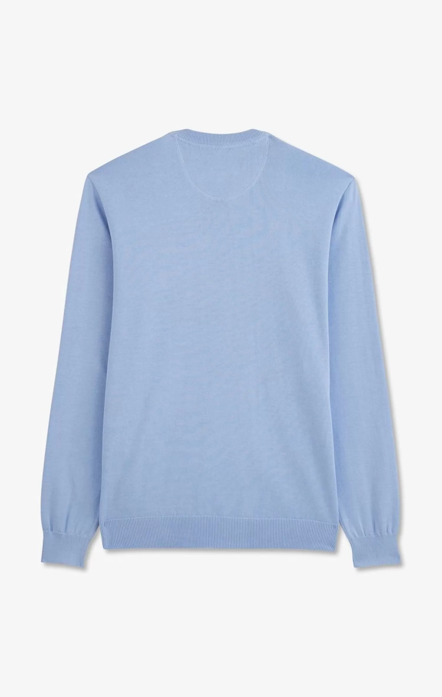 pull_bleu_a_col_v_en_coton_4.webp Eden Park Pull Bleu A Col V En Coton-Homme Pulls