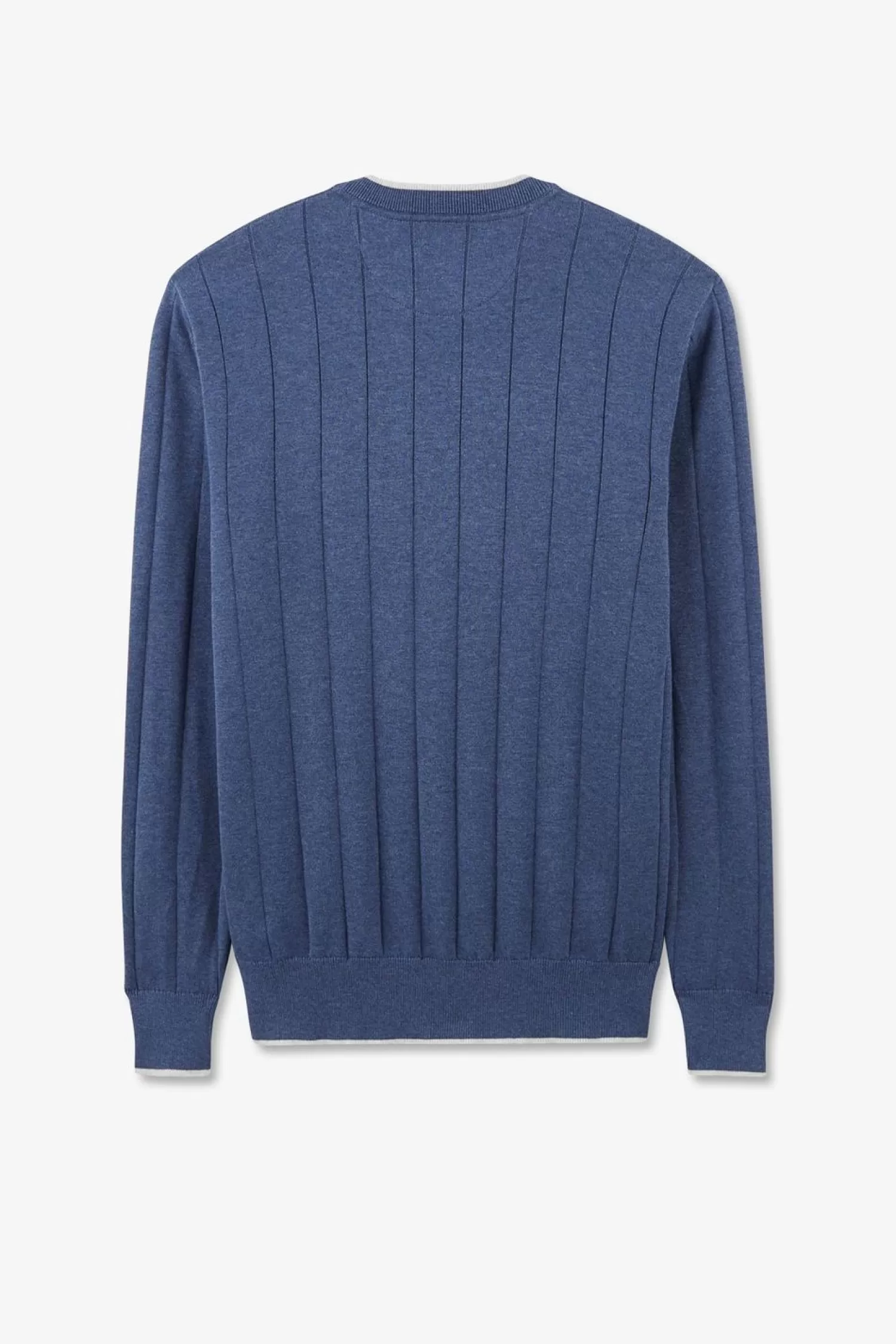 pull_bleu_maille_fantaisie_4.webp Eden Park Pull Bleu Maille Fantaisie-Homme Pulls