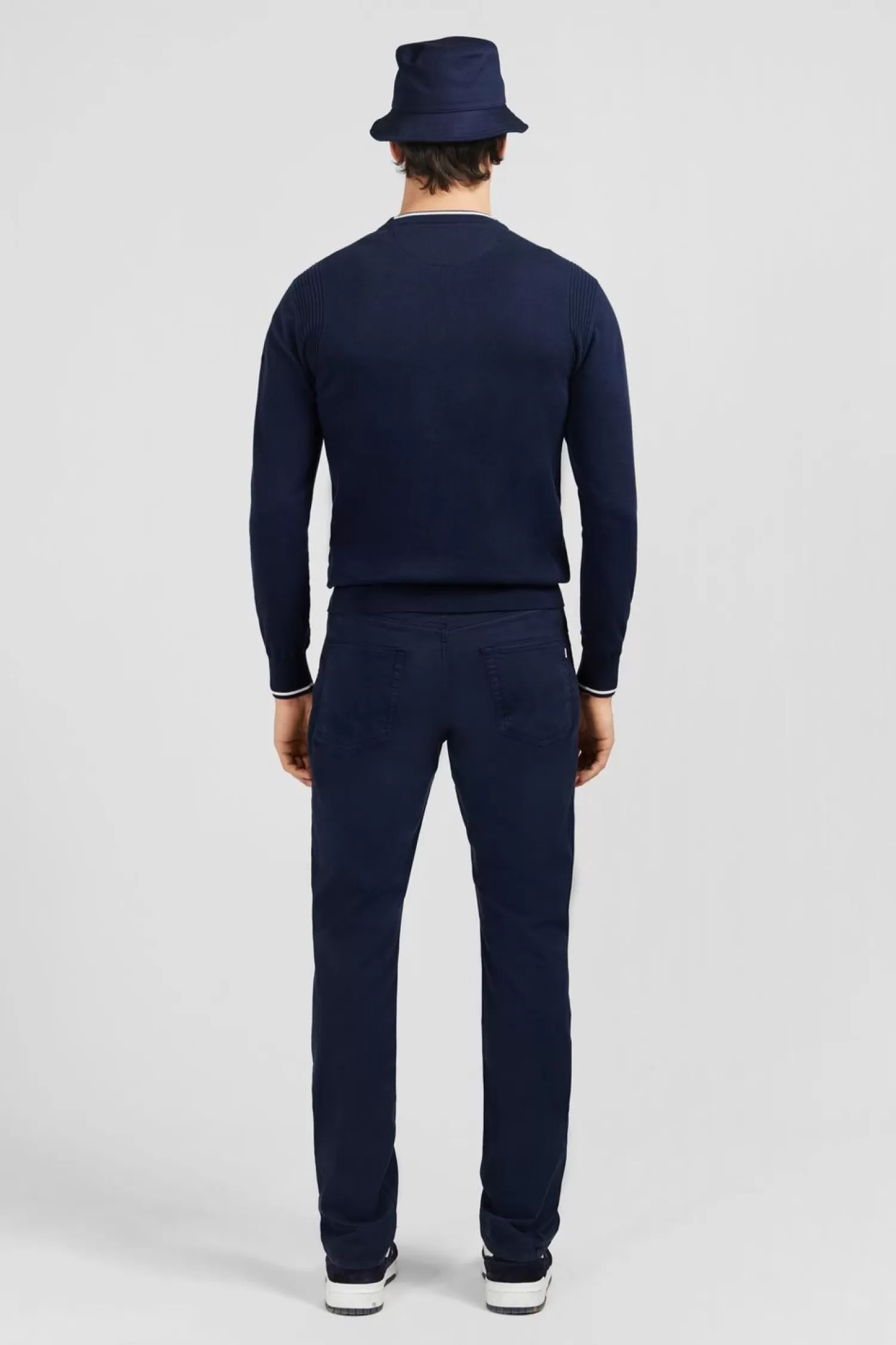 pull_bleu_marine_uni_5.webp Eden Park Pull Bleu Marine Uni-Homme Pulls