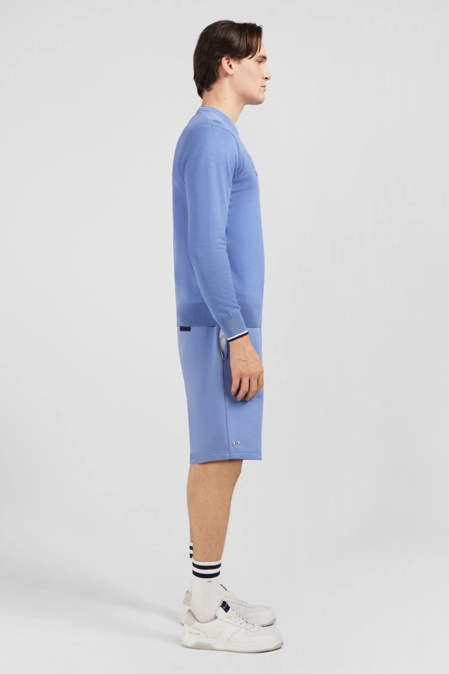 pull_bleu_uni_4.webp Eden Park Pull Bleu Uni-Homme Pulls