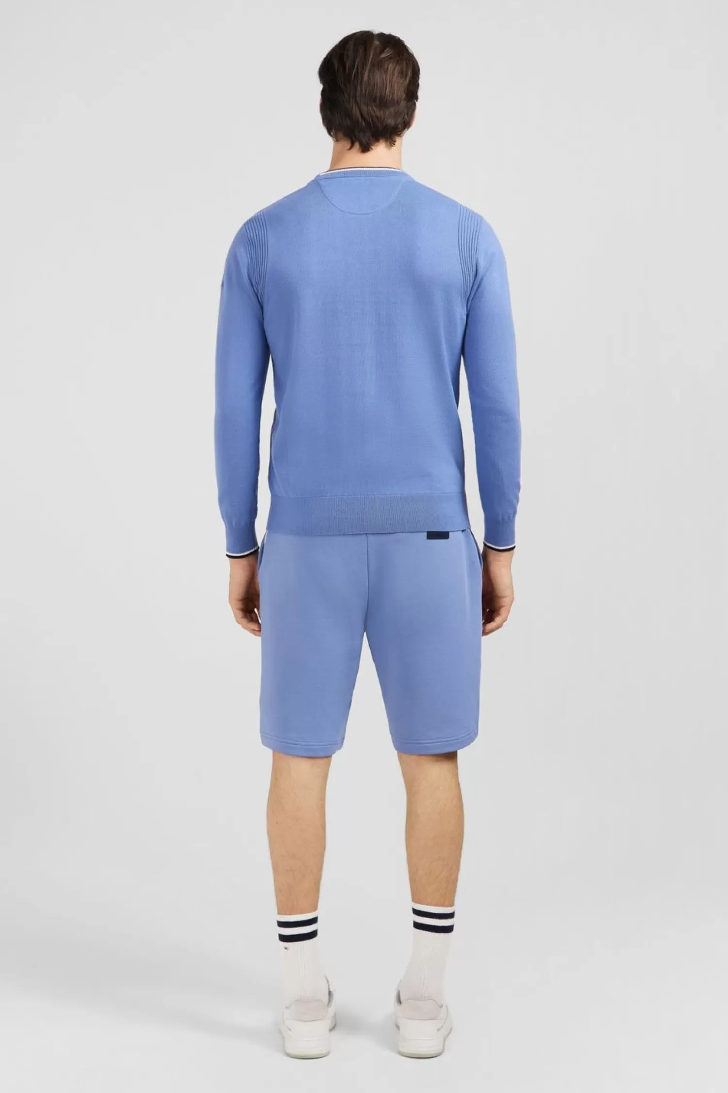 pull_bleu_uni_5.webp Eden Park Pull Bleu Uni-Homme Pulls