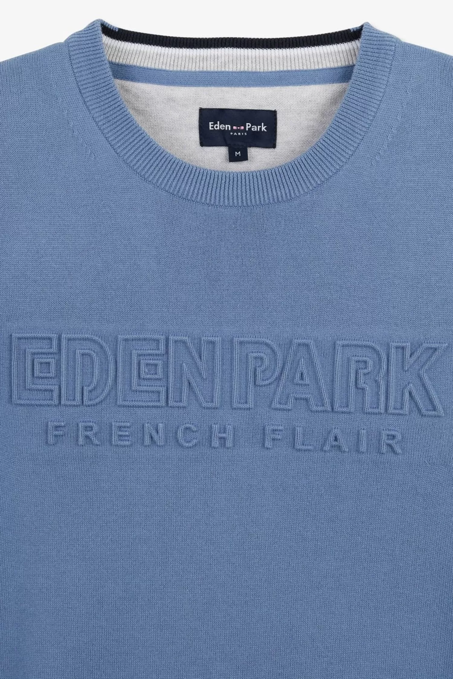 pull_bleu_uni_7.webp Eden Park Pull Bleu Uni-Homme Pulls