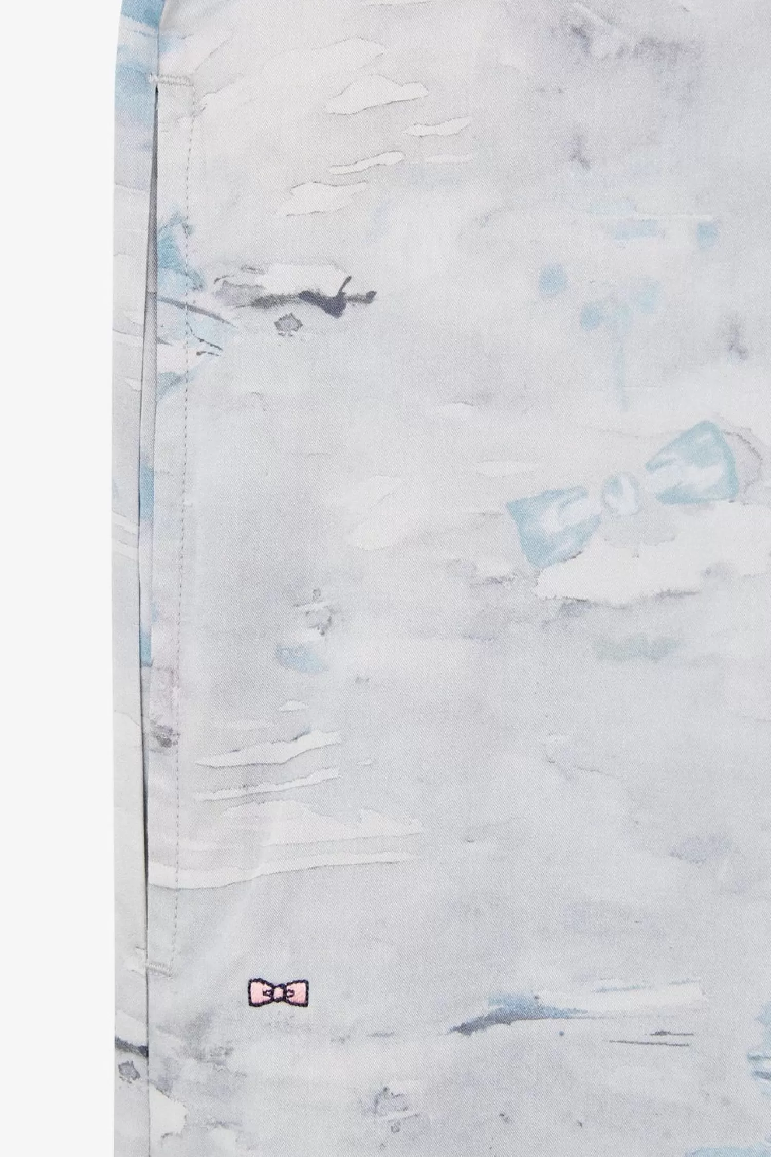 robe_chemise_en_lyocell_bleu_imprime_palmiers_7.webp Eden Park Robe Chemise En Lyocell Bleu Imprime Palmiers-Femme Robes