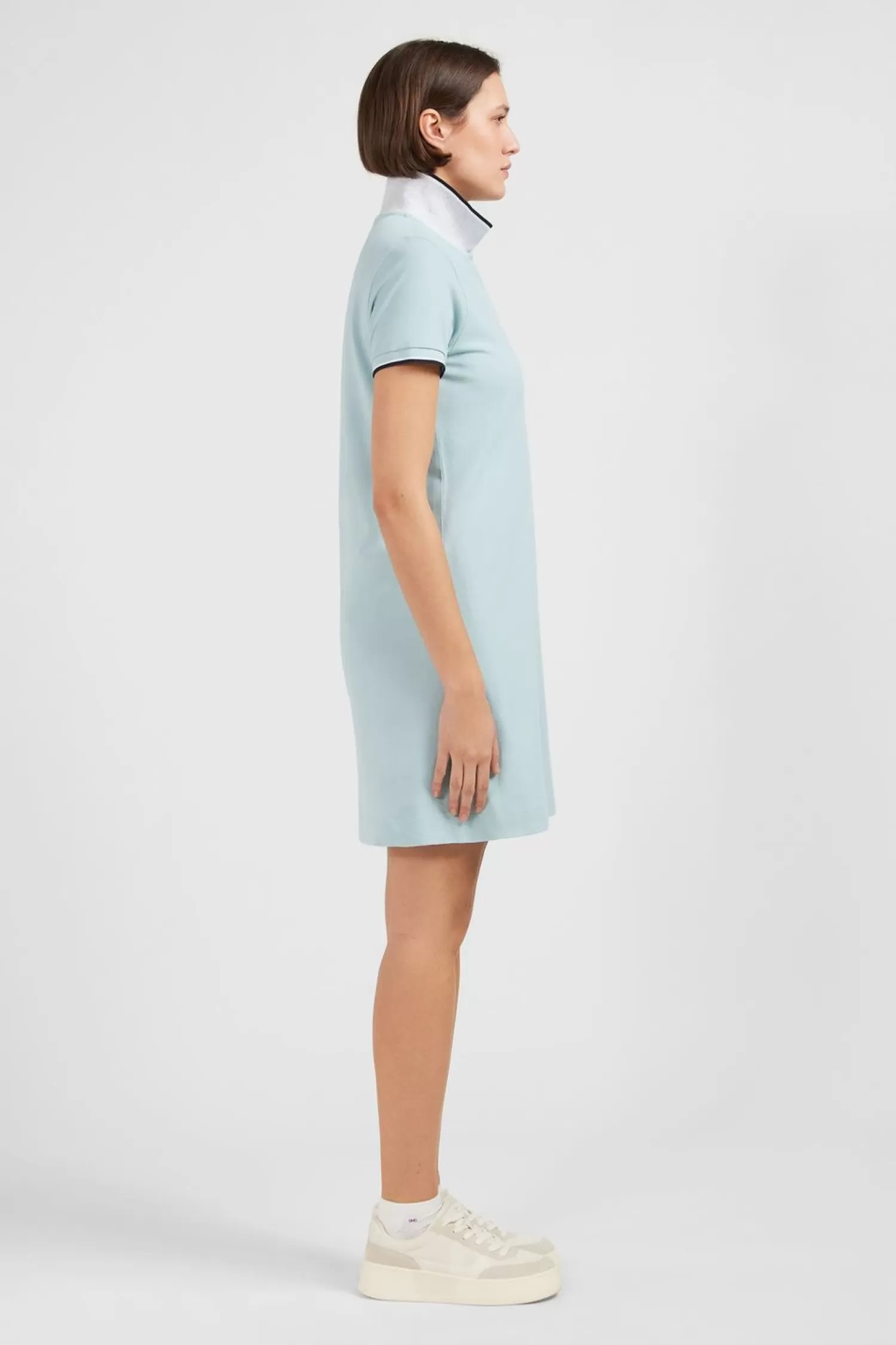 robe_verte_a_col_polo_3.webp Eden Park Robe Verte A Col Polo-Femme Robes