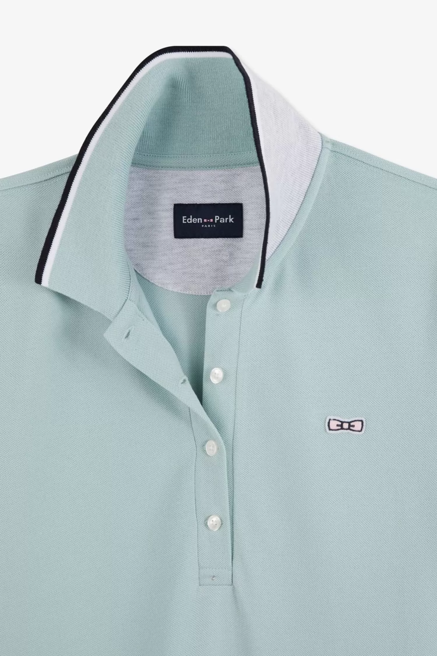 robe_verte_a_col_polo_6.webp Eden Park Robe Verte A Col Polo-Femme Robes