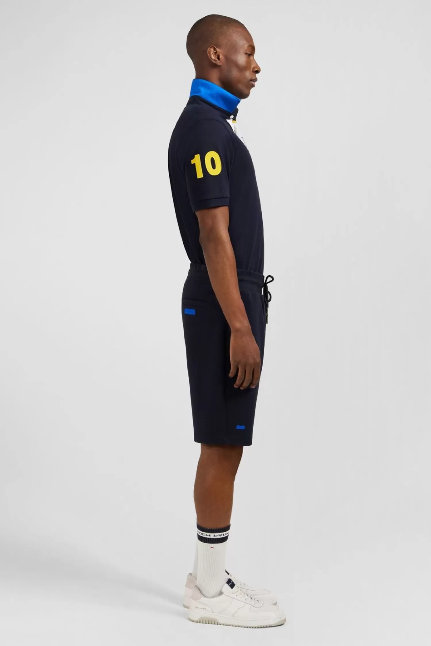 Eden Park Short Bleu Marine A Details Colores-Homme Shorts Et Bermudas