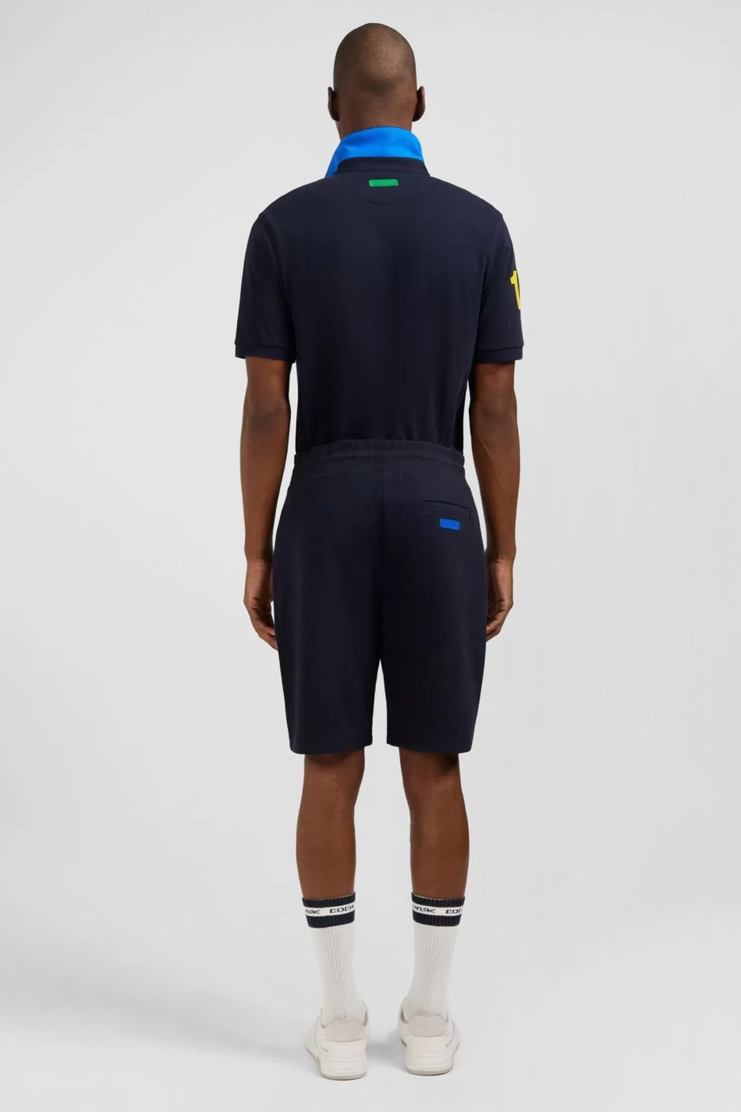 Eden Park Short Bleu Marine A Details Colores-Homme Shorts Et Bermudas