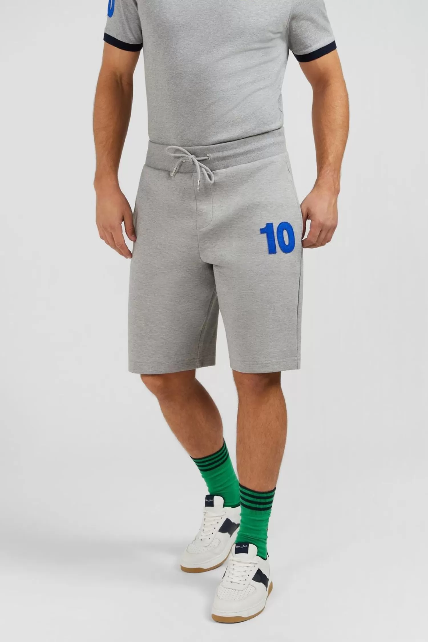 Eden Park Short Gris A Details Colores-Homme Shorts Et Bermudas