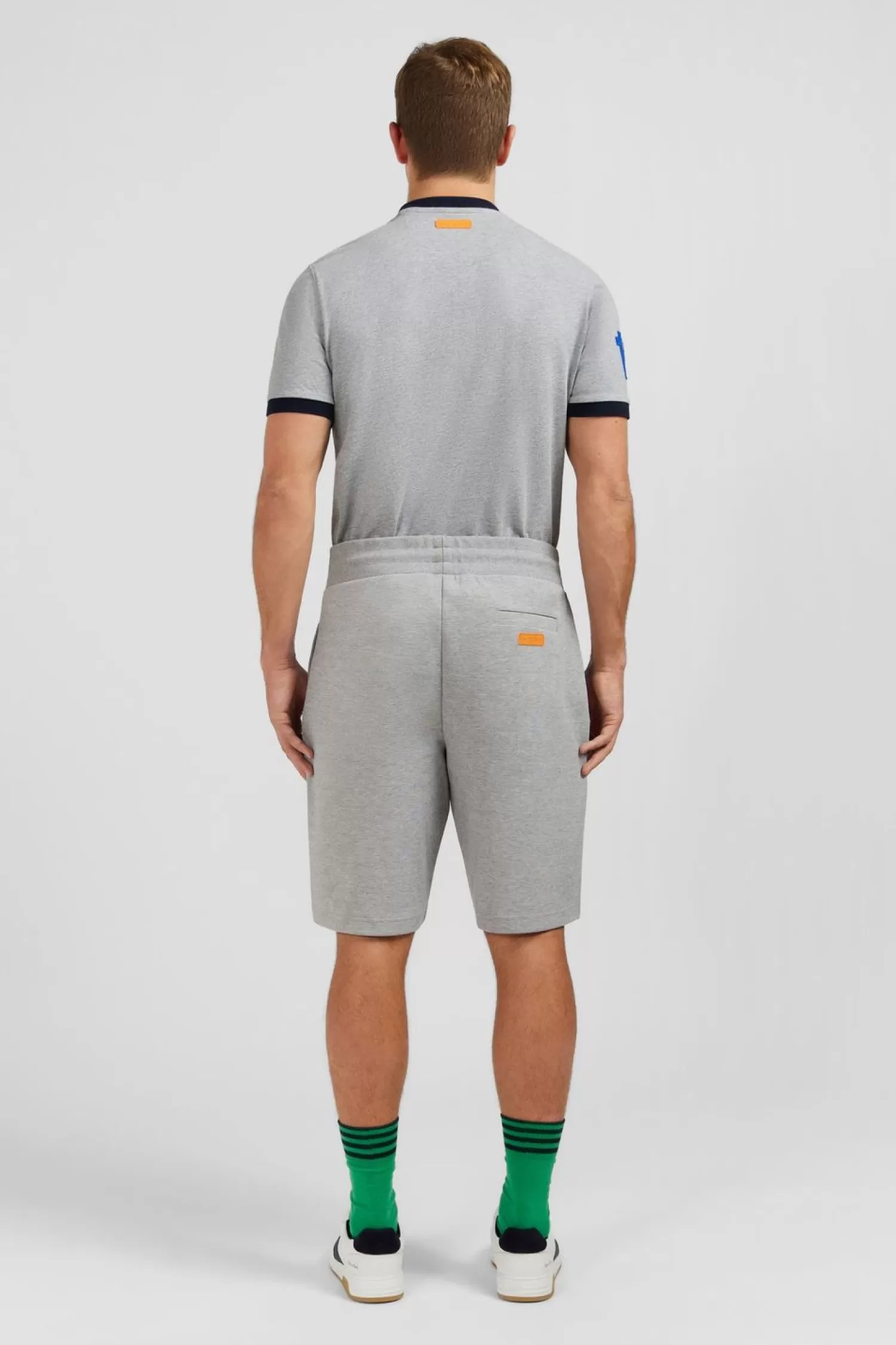 Eden Park Short Gris A Details Colores-Homme Shorts Et Bermudas