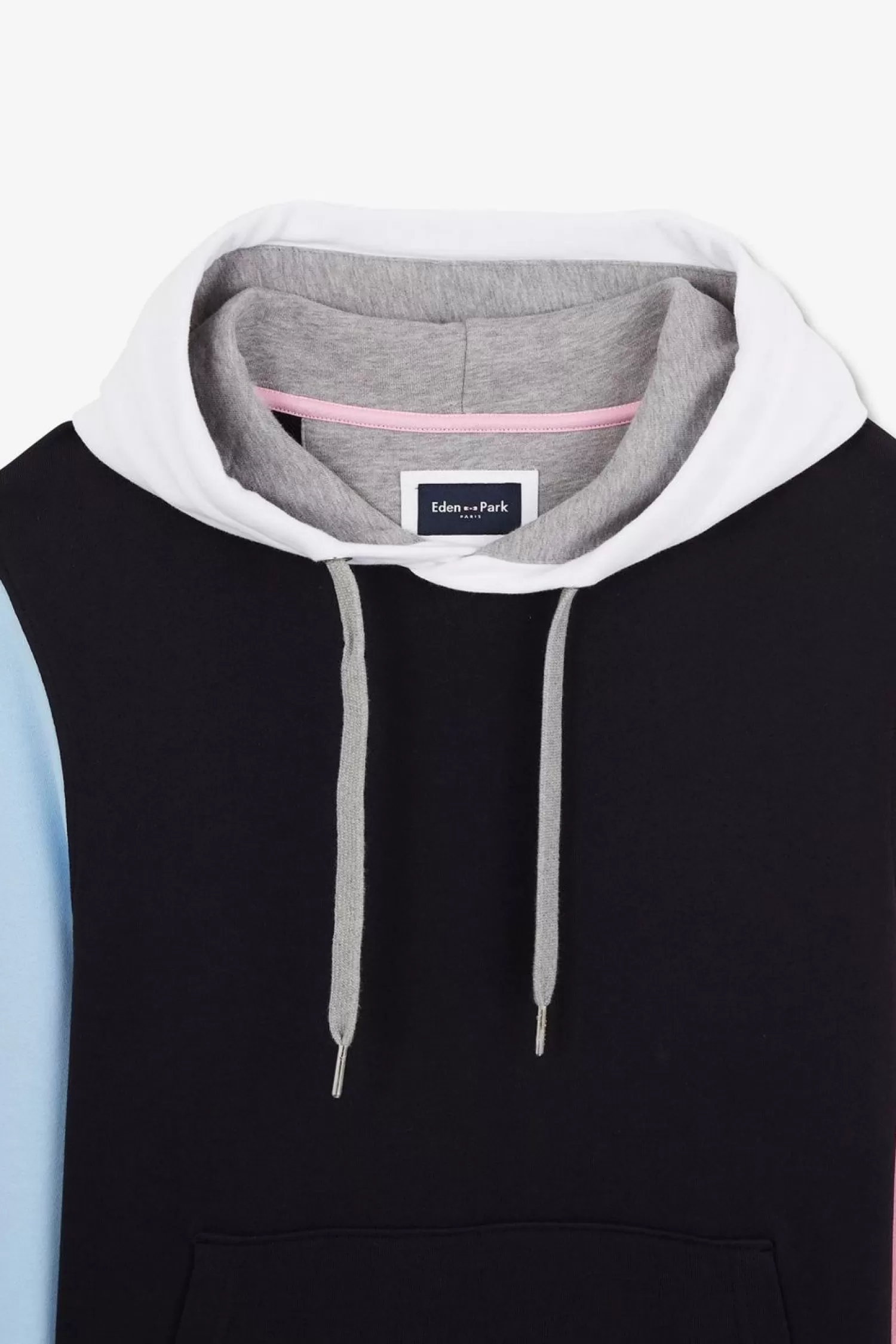 Eden Park Sweat A Capuche Colorblock Bleu Fonce-Homme Sweats