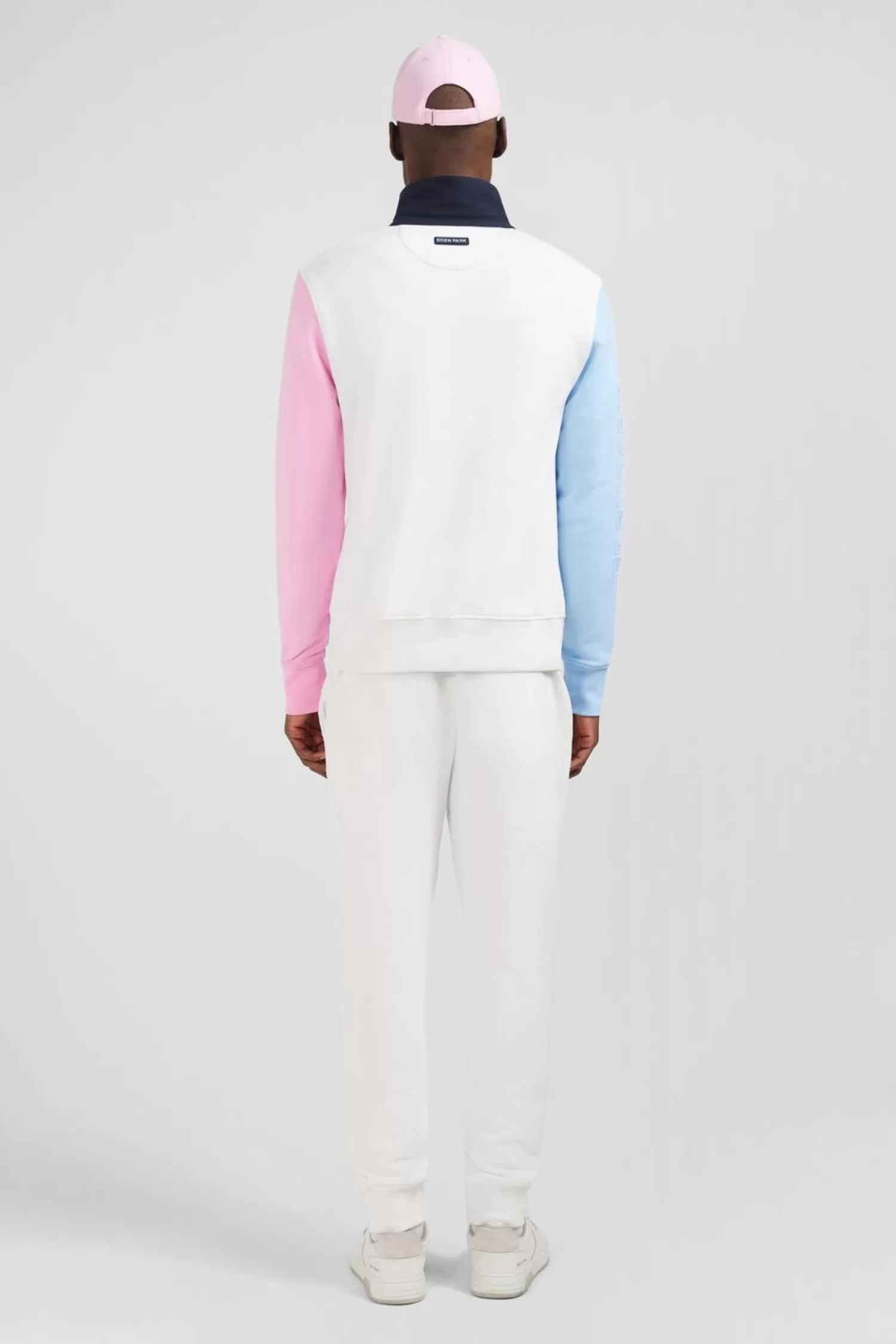 sweat_colorblock_a_col_maillot_5.webp Eden Park Sweat Colorblock A Col Maillot-Homme Maillots De Rugby