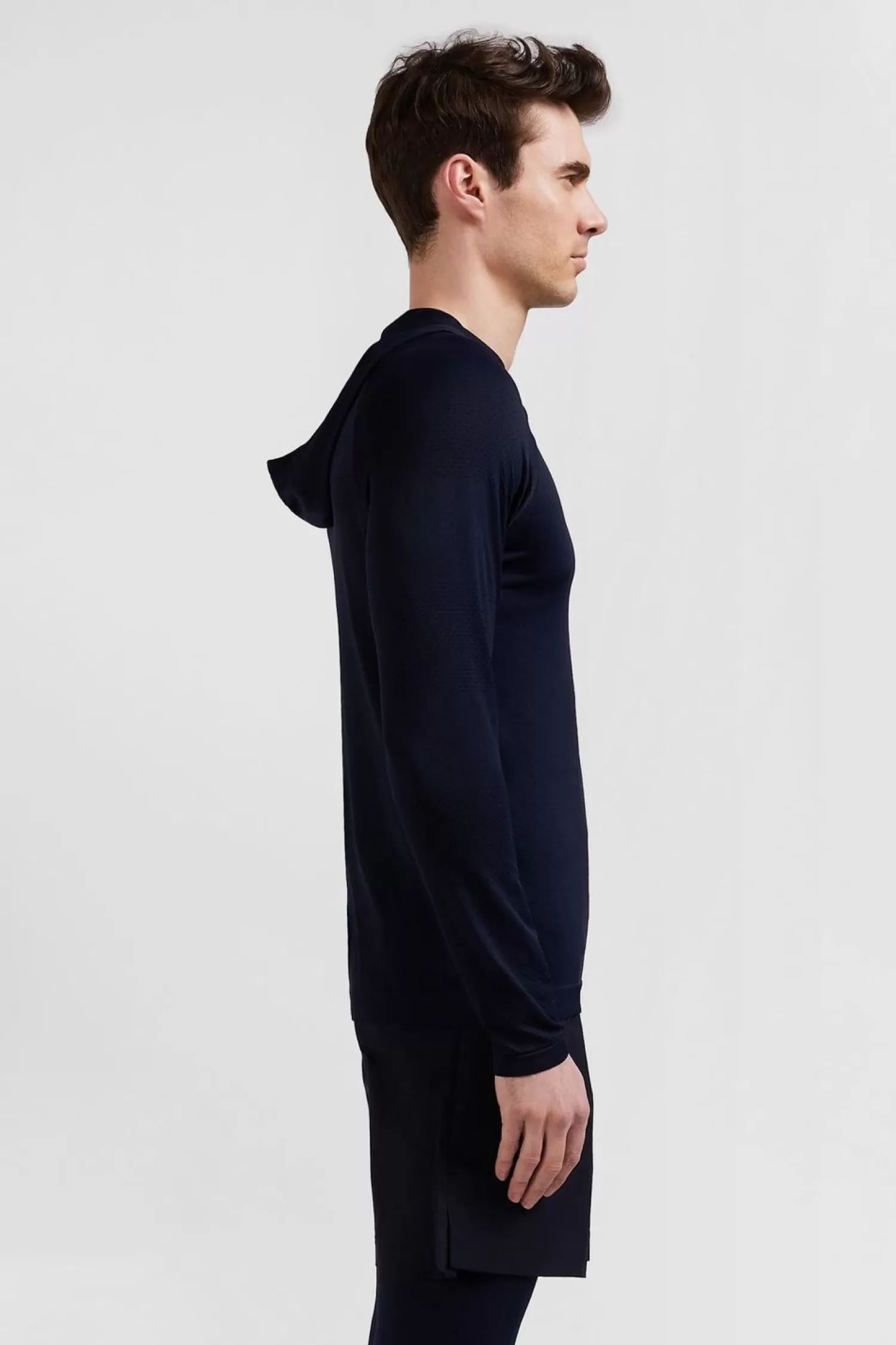 sweatshirt_a_capuche_a_manches_cerclees_bleu_marine_2.webp Eden Park Sweatshirt A Capuche A Manches Cerclees Bleu Marine-Homme Sweats