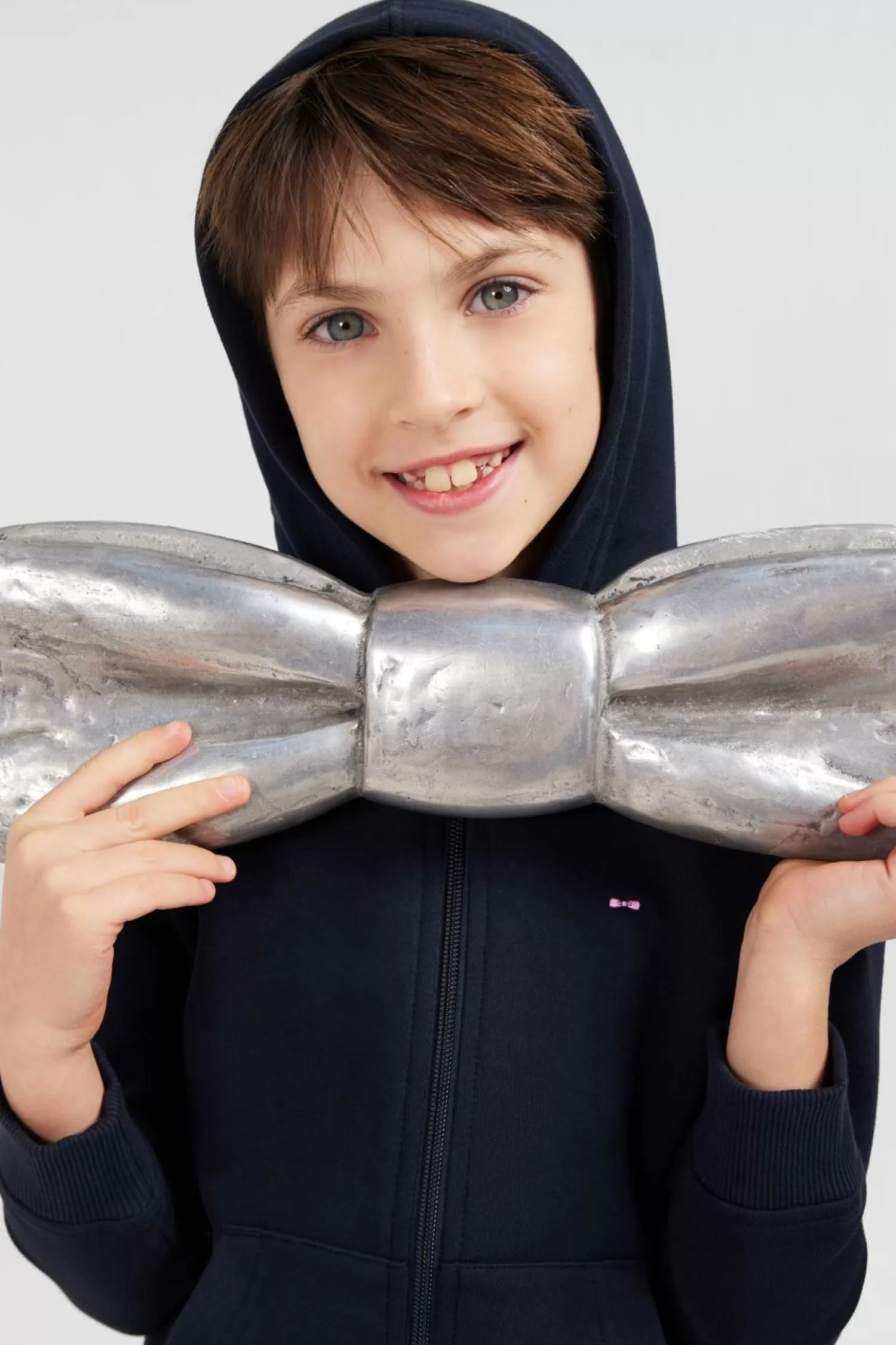 sweatshirt_a_capuche_zippe_marine_en_molleton_coton_2.webp Eden Park Sweatshirt A Capuche Zippe Marine En Molleton Coton-Enfant Enfant