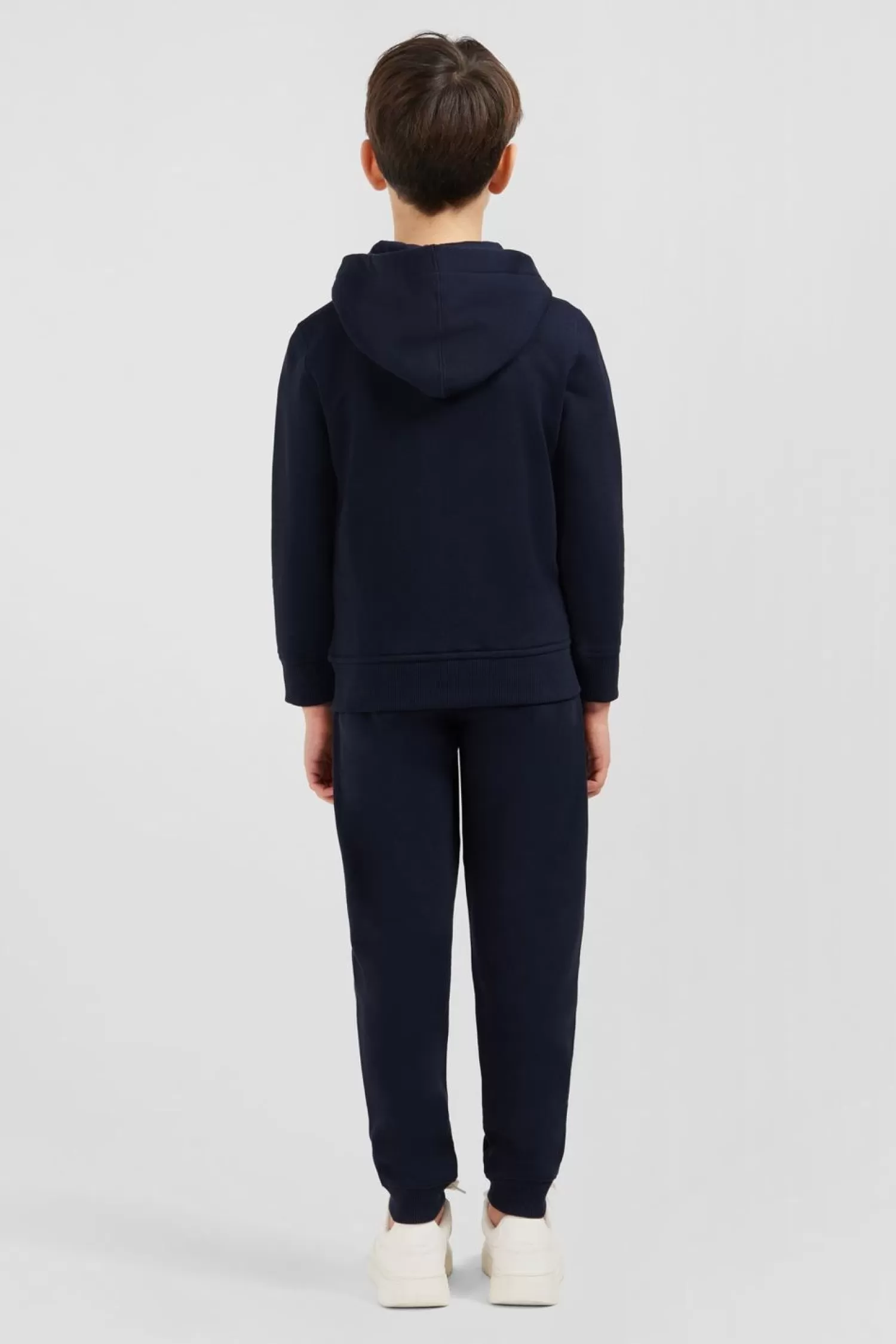 sweatshirt_a_capuche_zippe_marine_en_molleton_coton_5.webp Eden Park Sweatshirt A Capuche Zippe Marine En Molleton Coton-Enfant Enfant