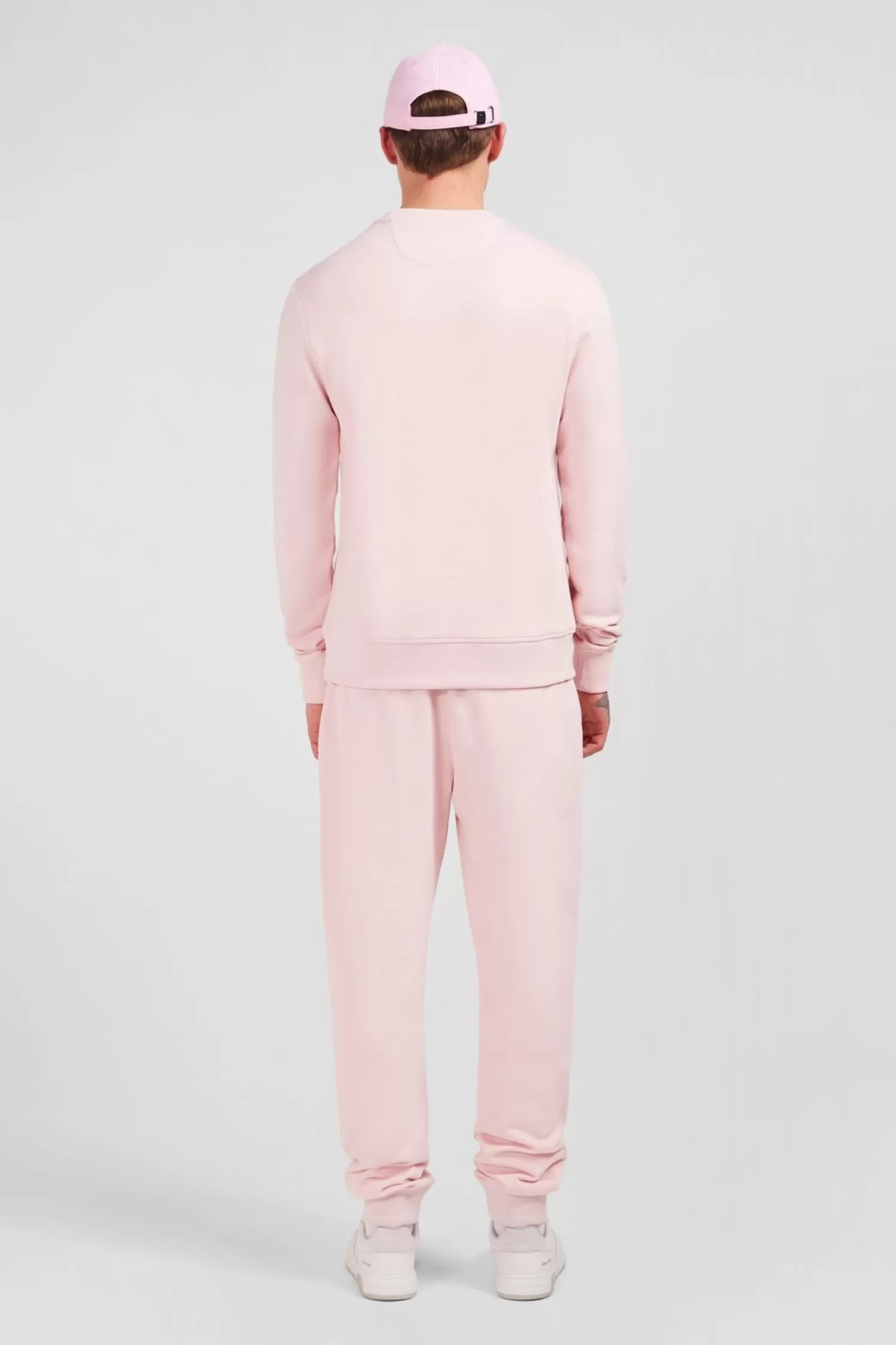 Eden Park Sweatshirt A Col Rond En Molleton Rose Embleme Noeud Papillon-Homme Sweats