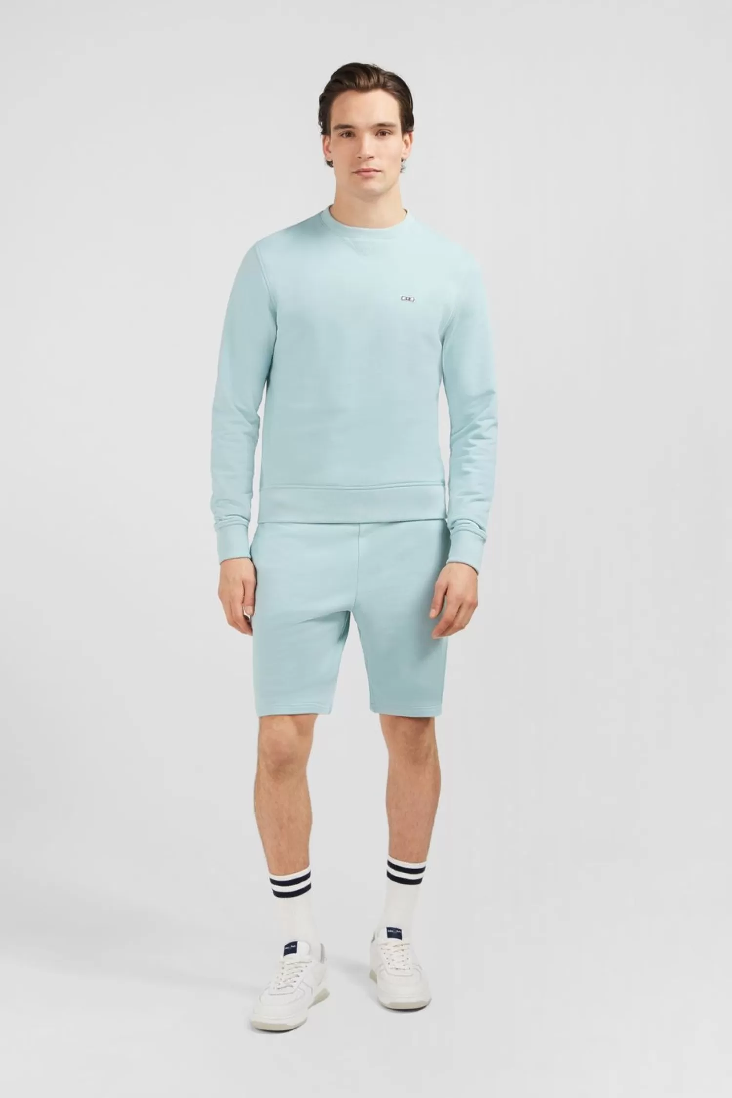 Eden Park Sweatshirt A Col Rond En Molleton Vert Embleme Noeud Papillon-Homme Sweats