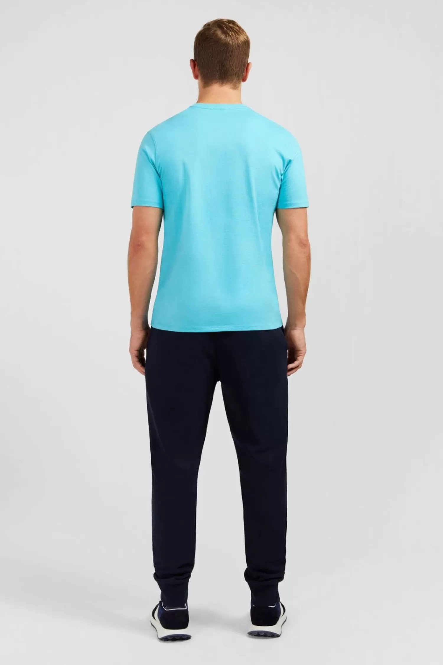 tshirt_bleu_a_manches_courtes_5.webp Eden Park T-Shirt Bleu A Manches Courtes-Homme T-Shirts