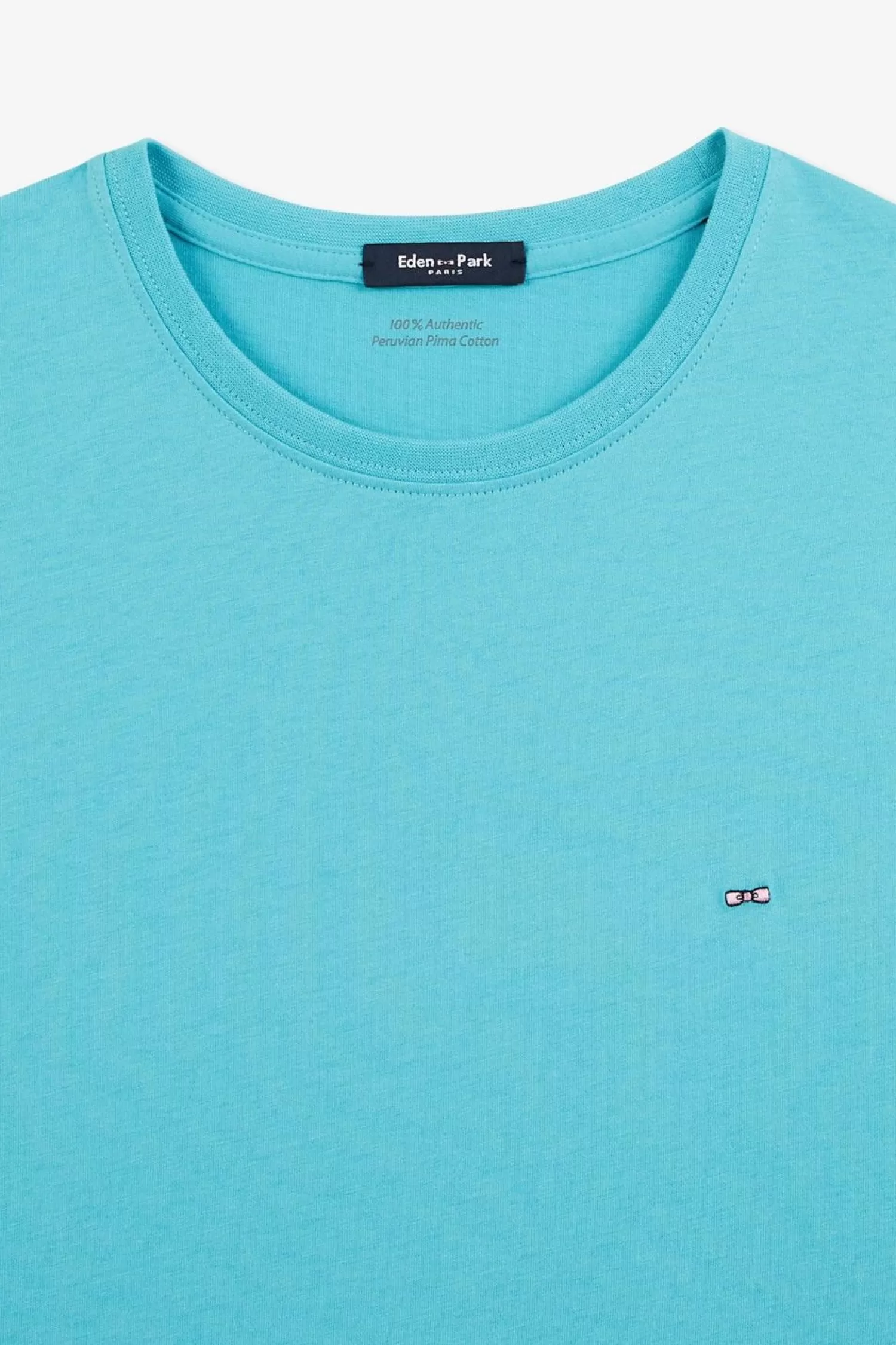 tshirt_bleu_a_manches_courtes_6.webp Eden Park T-Shirt Bleu A Manches Courtes-Homme T-Shirts