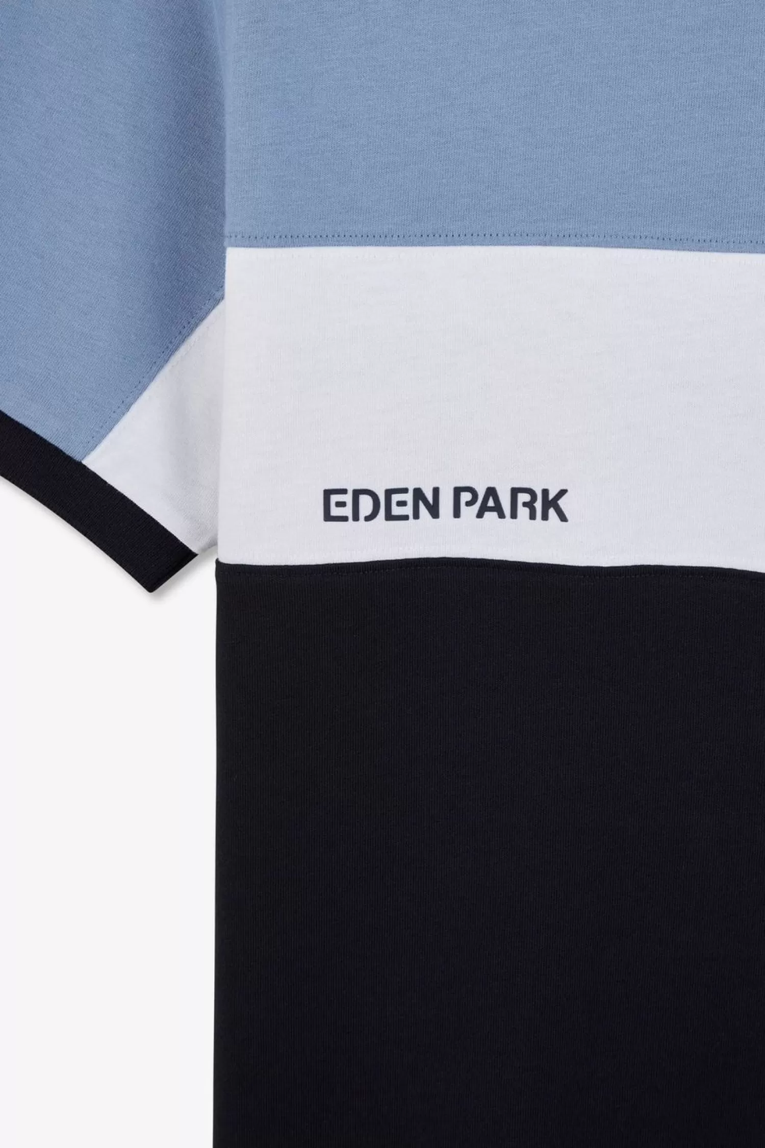 Eden Park T-Shirt Bleu Colorblock A Manches Courtes-Homme T-Shirts