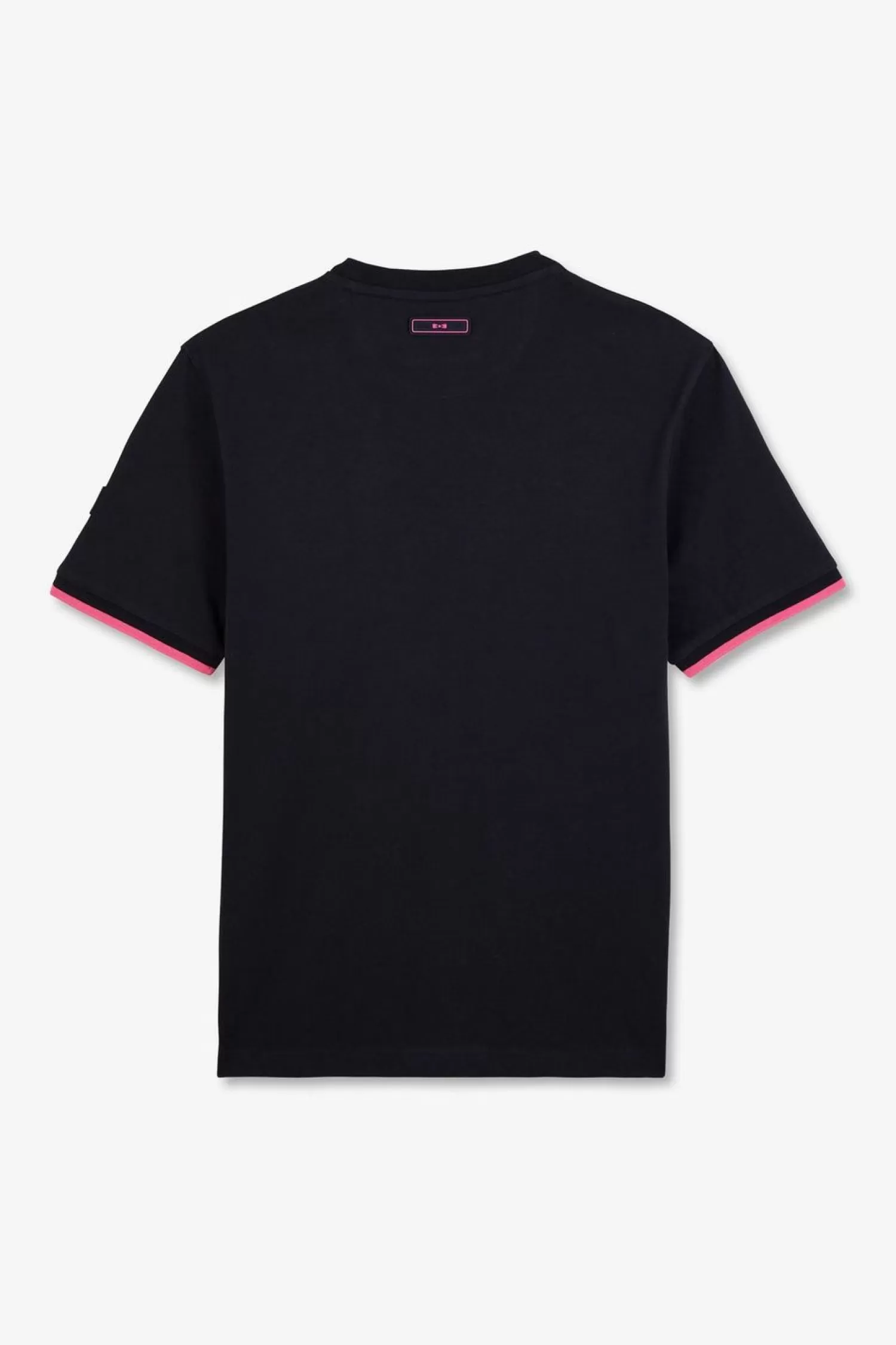 Eden Park T-Shirt Bleu Marine A Broderie Bicolore-Homme T-Shirts