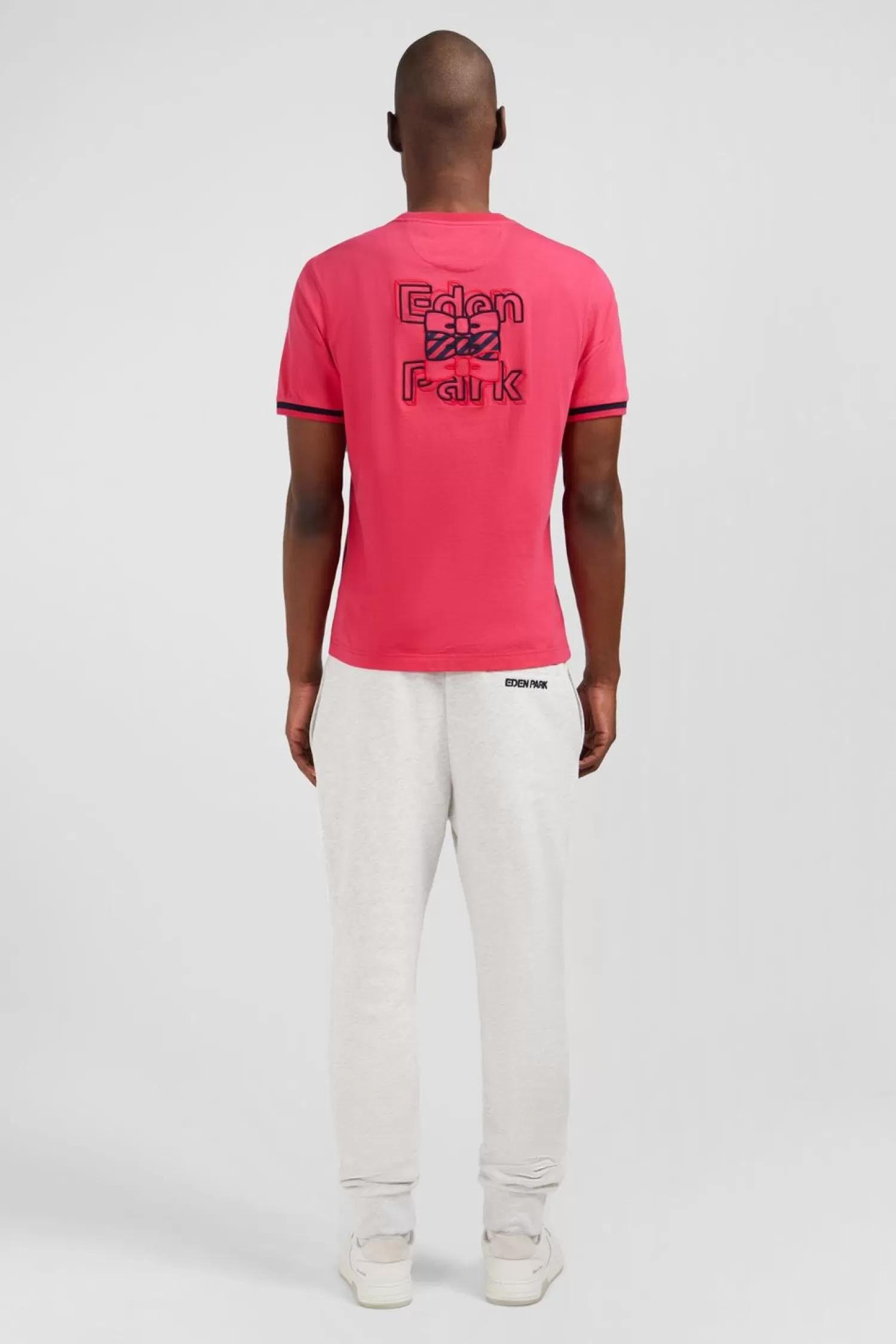 tshirt_fuchsia_brode_eden_park_3.webp Eden Park T-Shirt Fuchsia Brode -Homme T-Shirts