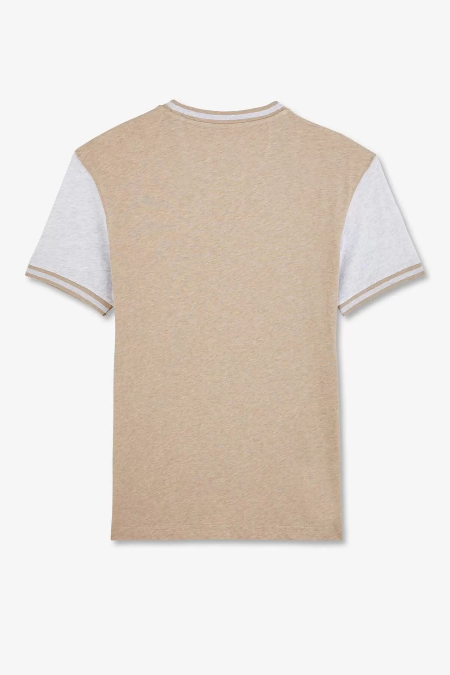 Eden Park T-Shirt Manches Courtes Beige Colorblock-Homme T-Shirts