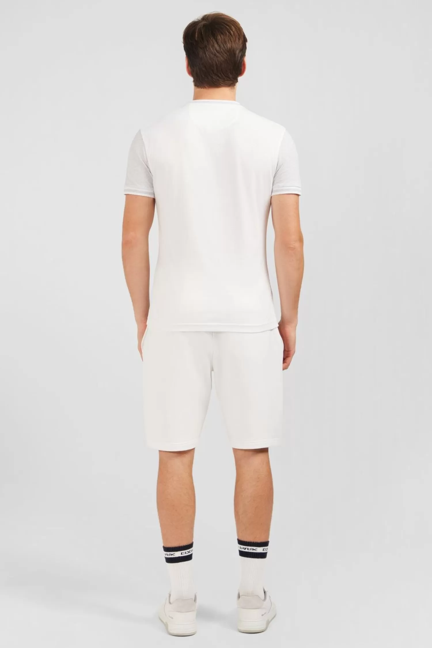 Eden Park T-Shirt Manches Courtes Blanc Colorblock-Homme T-Shirts