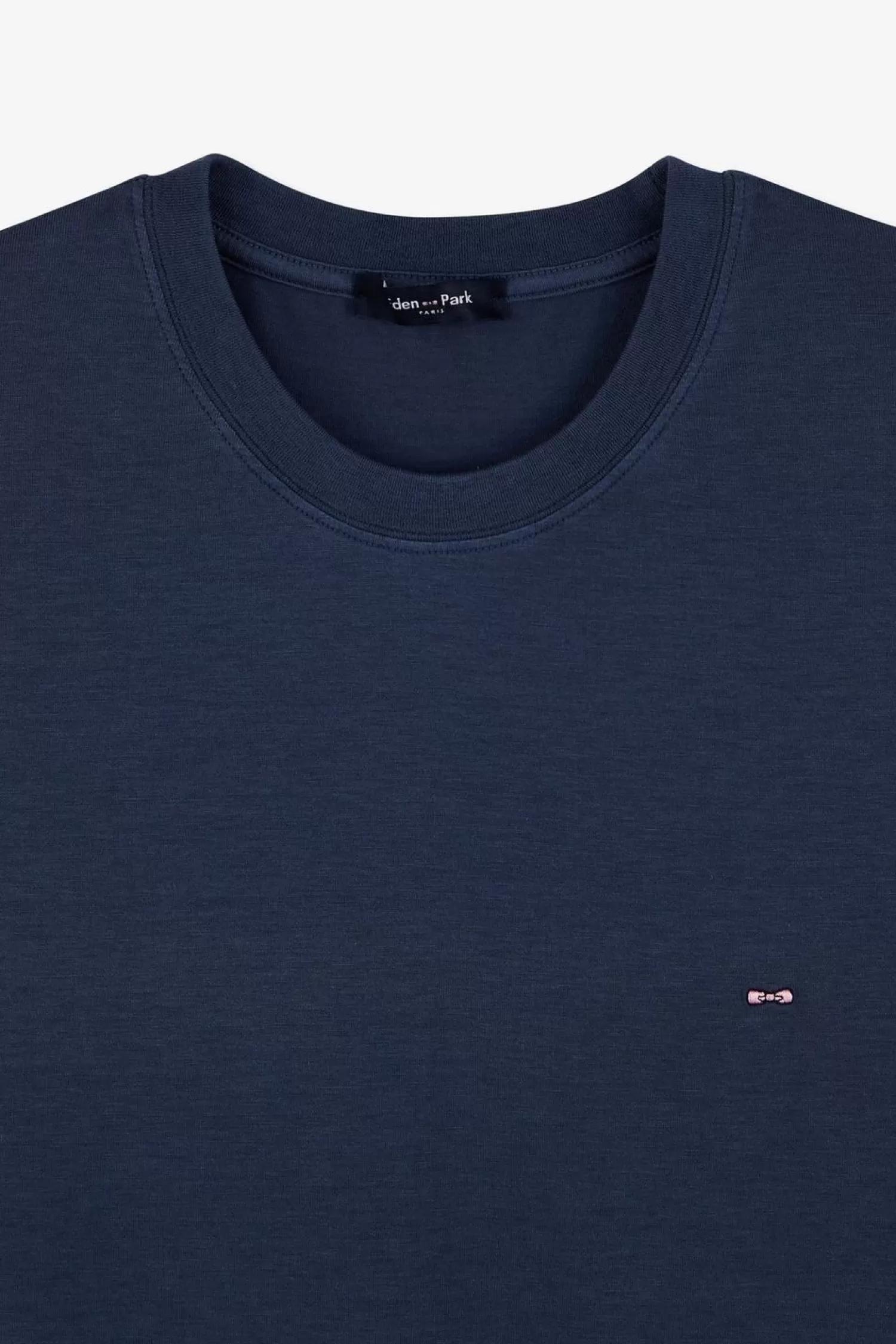 tshirt_manches_courtes_bleu_uni_6.webp Eden Park T-Shirt Manches Courtes Bleu Uni-Homme T-Shirts