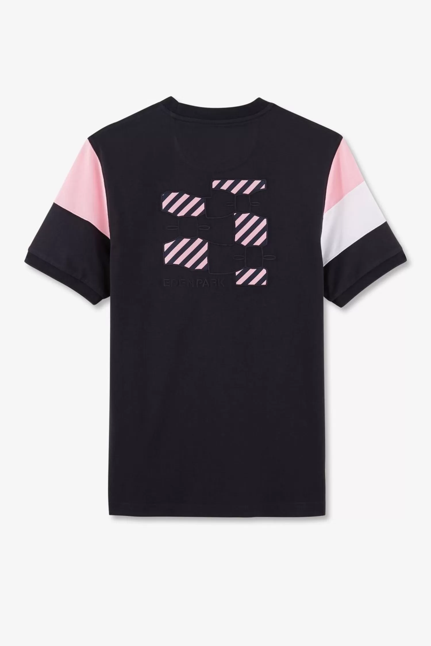 tshirt_manches_courtes_marine_en_coton_embleme_noeud_papillon_4.webp Eden Park T-Shirt Manches Courtes Marine En Coton Embleme Noeud Papillon-Homme T-Shirts