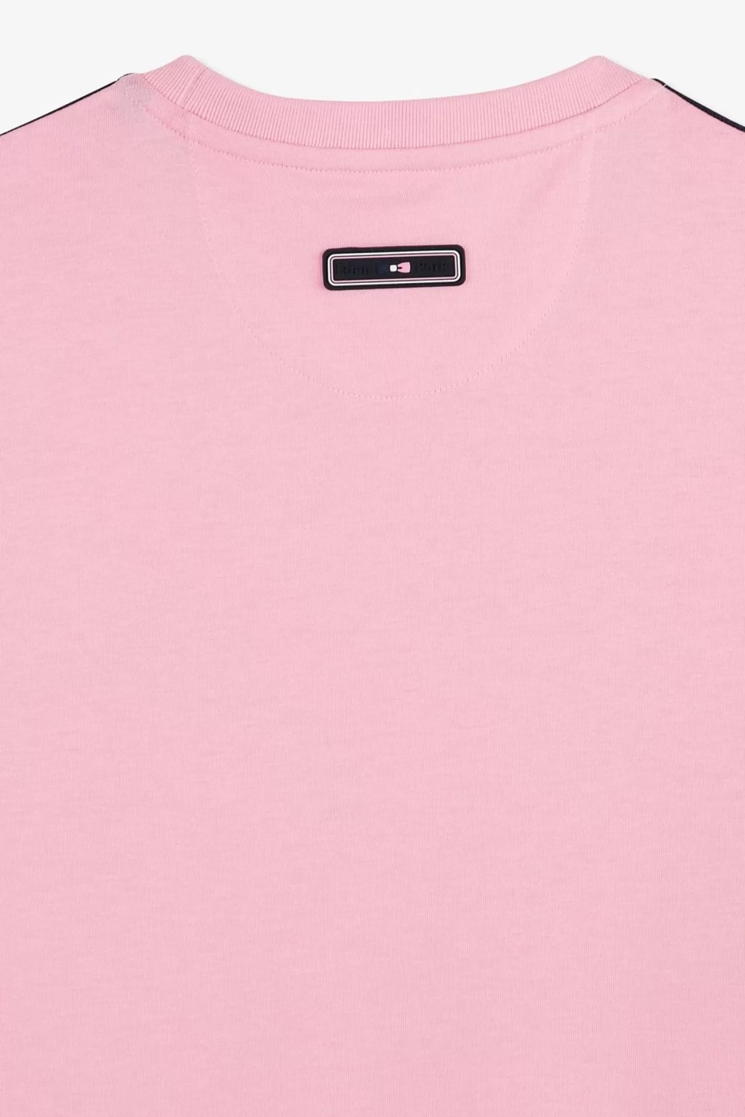 Eden Park T-Shirt Manches Courtes Rose En Coton Galons Epaules Tricolores-Homme T-Shirts