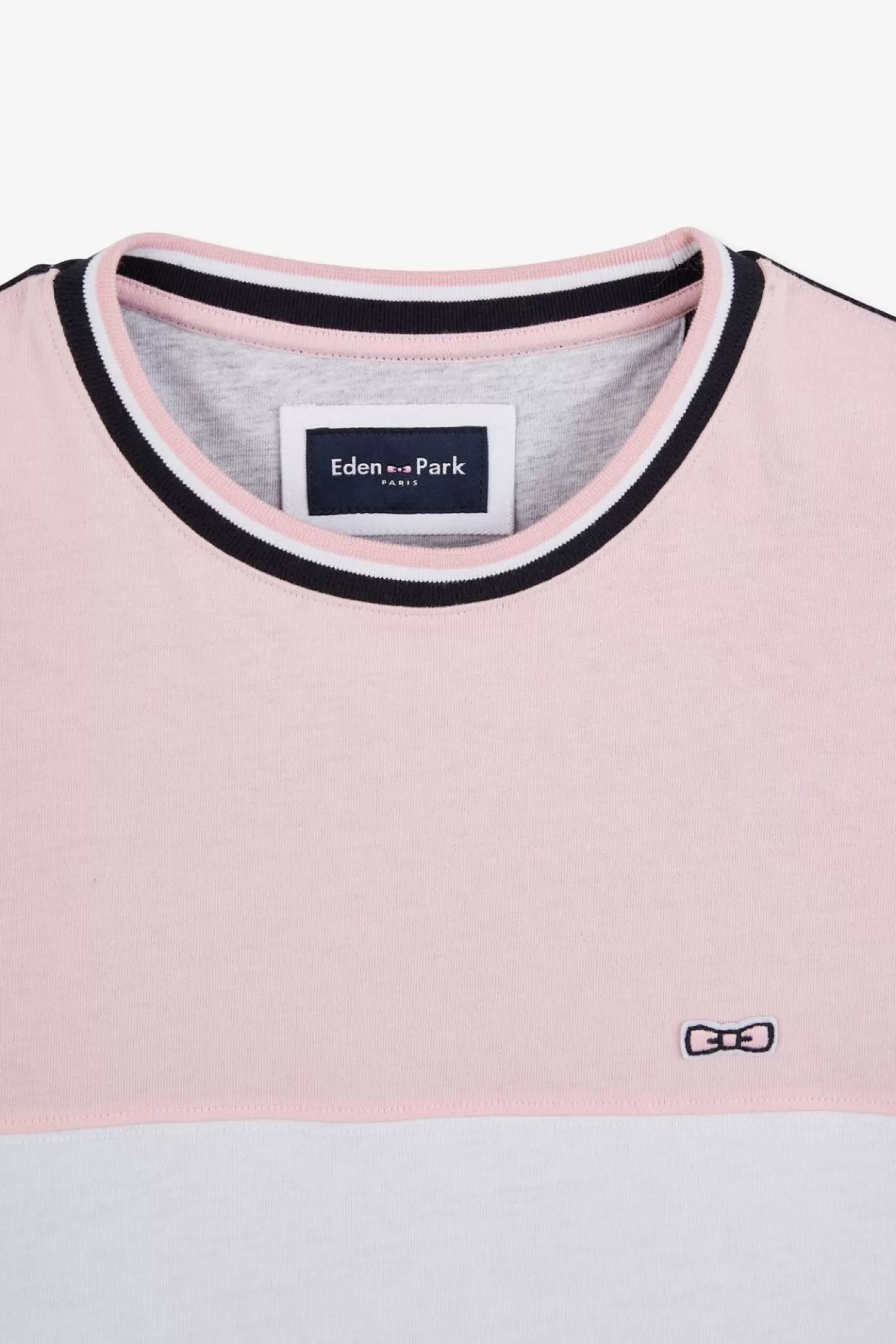 Eden Park T-Shirt Rose Colorblock A Manches Courtes-Homme T-Shirts