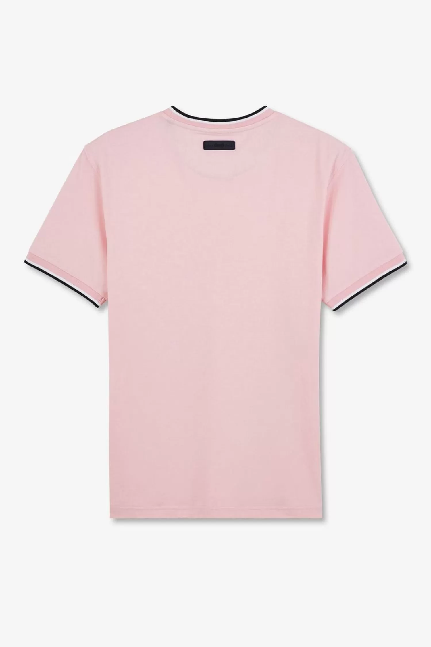 tshirt_rose_uni_a_manches_courtes_3-1.webp Eden Park T-Shirt Rose Uni A Manches Courtes-Homme T-Shirts