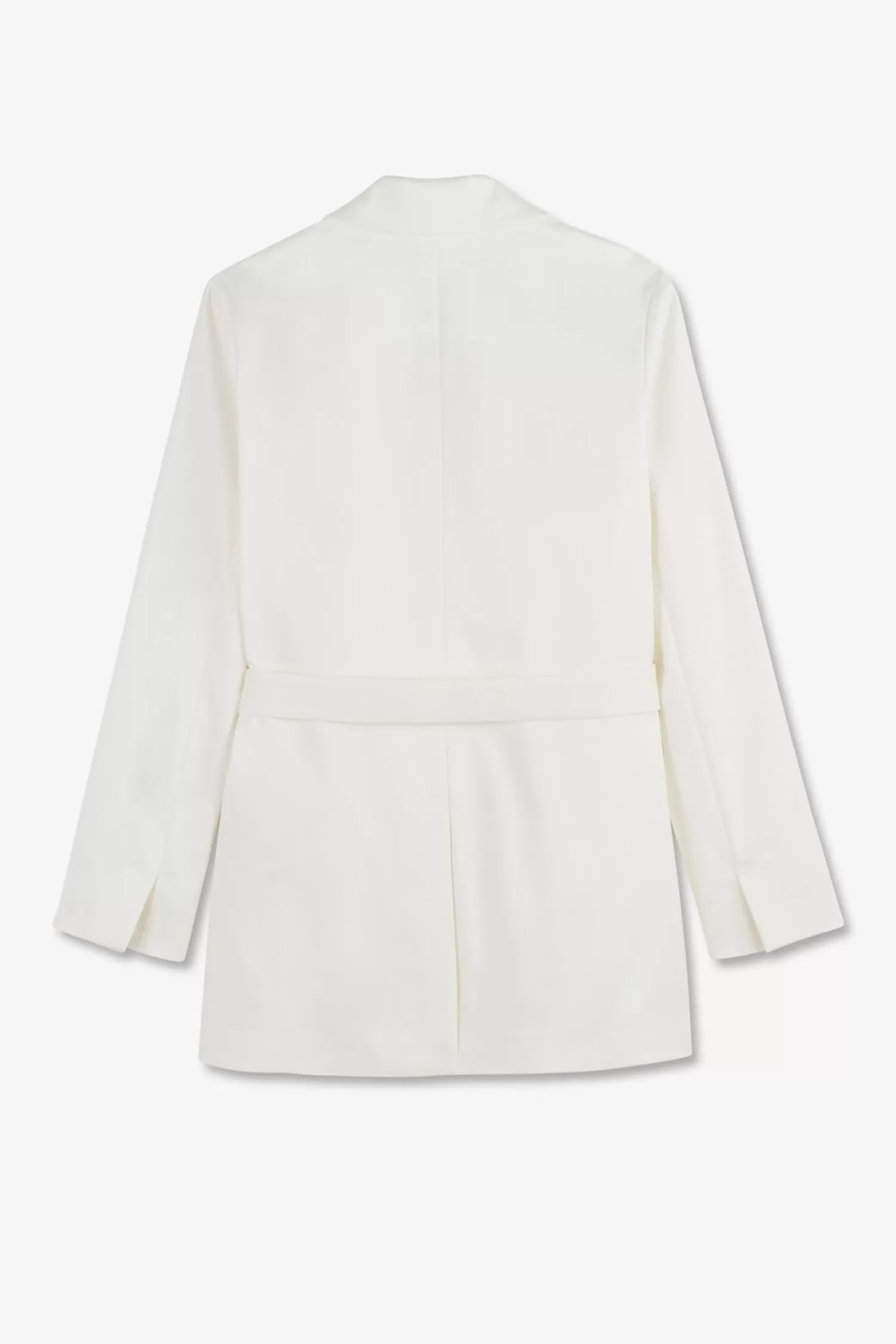 veste_blazer_ecrue_ceinturee_en_coton_stretch_4.webp Eden Park Veste Blazer Ecrue Ceinturee En Coton Stretch-Femme Vestes